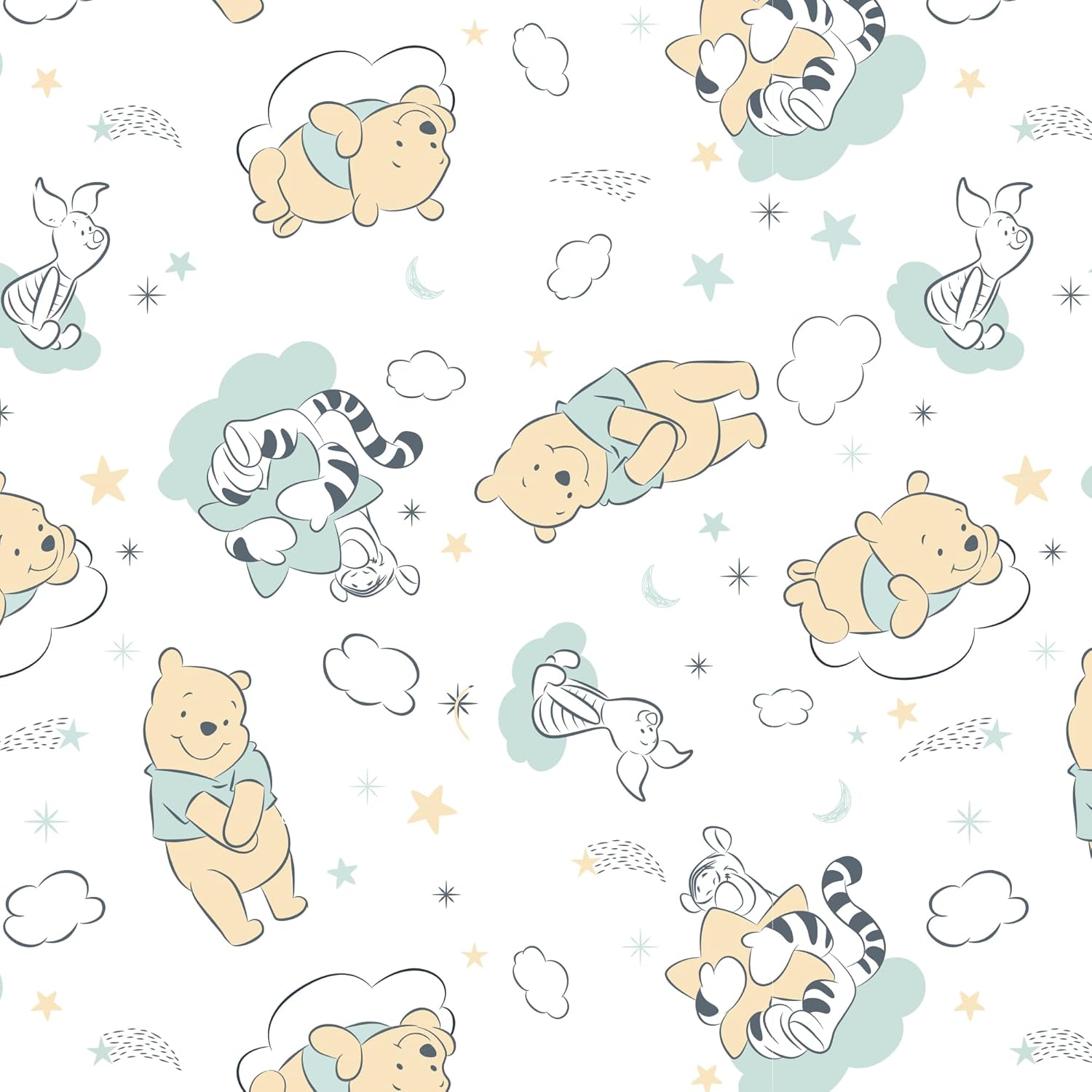 Lambs Ivy Disney Baby Winnie The Pooh Crib Sheet