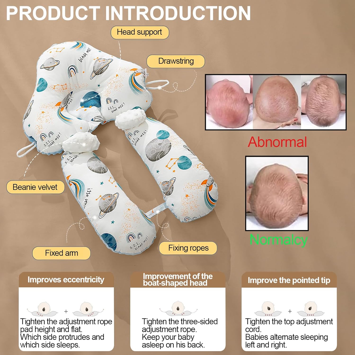 ParkistStar Wedge Pillow for Newborns 45-Degree Support