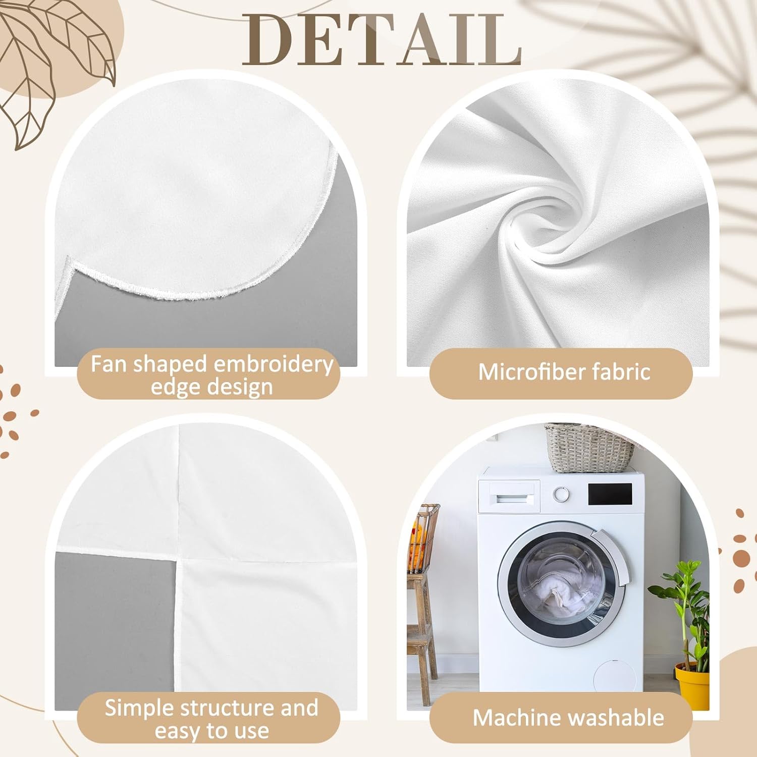 Hahafelt White Scalloped Crib Skirt 28x52 with 14 Drop Pleated Dust Ruffle