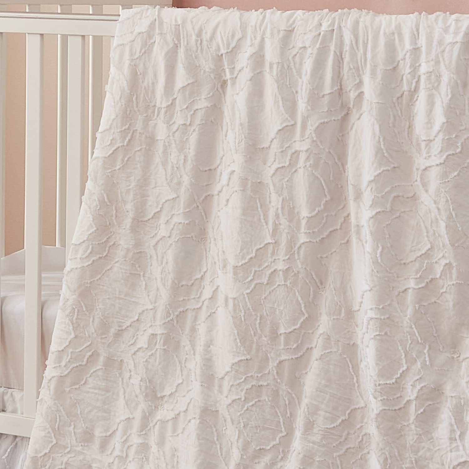Brandream Floral Crib Bedding Set for Girls 6 Piece
