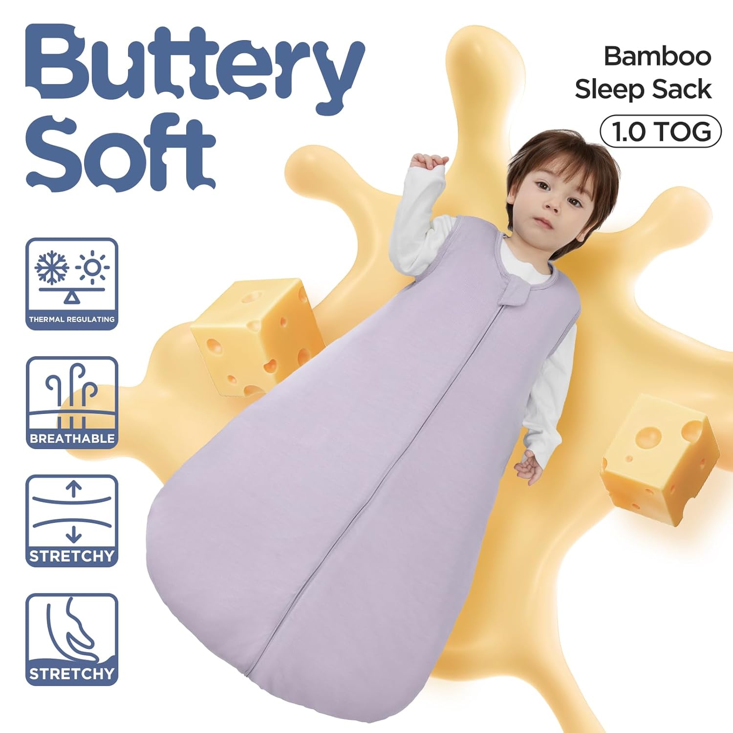 Duomiaomiao Bamboo Rayon Sleep Sack 10 TOG Soft Wearable Blanket