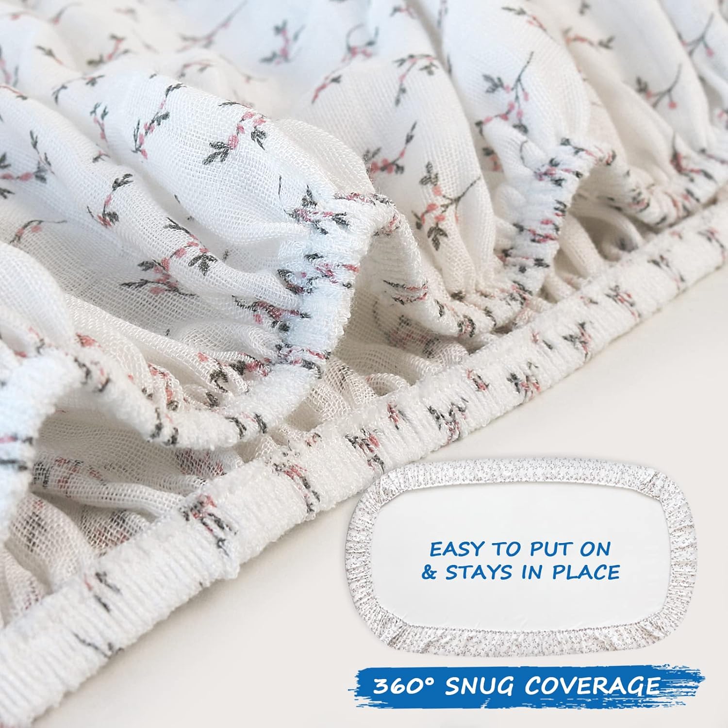 Coldwind Muslin Bassinet Sheets 2 Pack - Soft Breathable