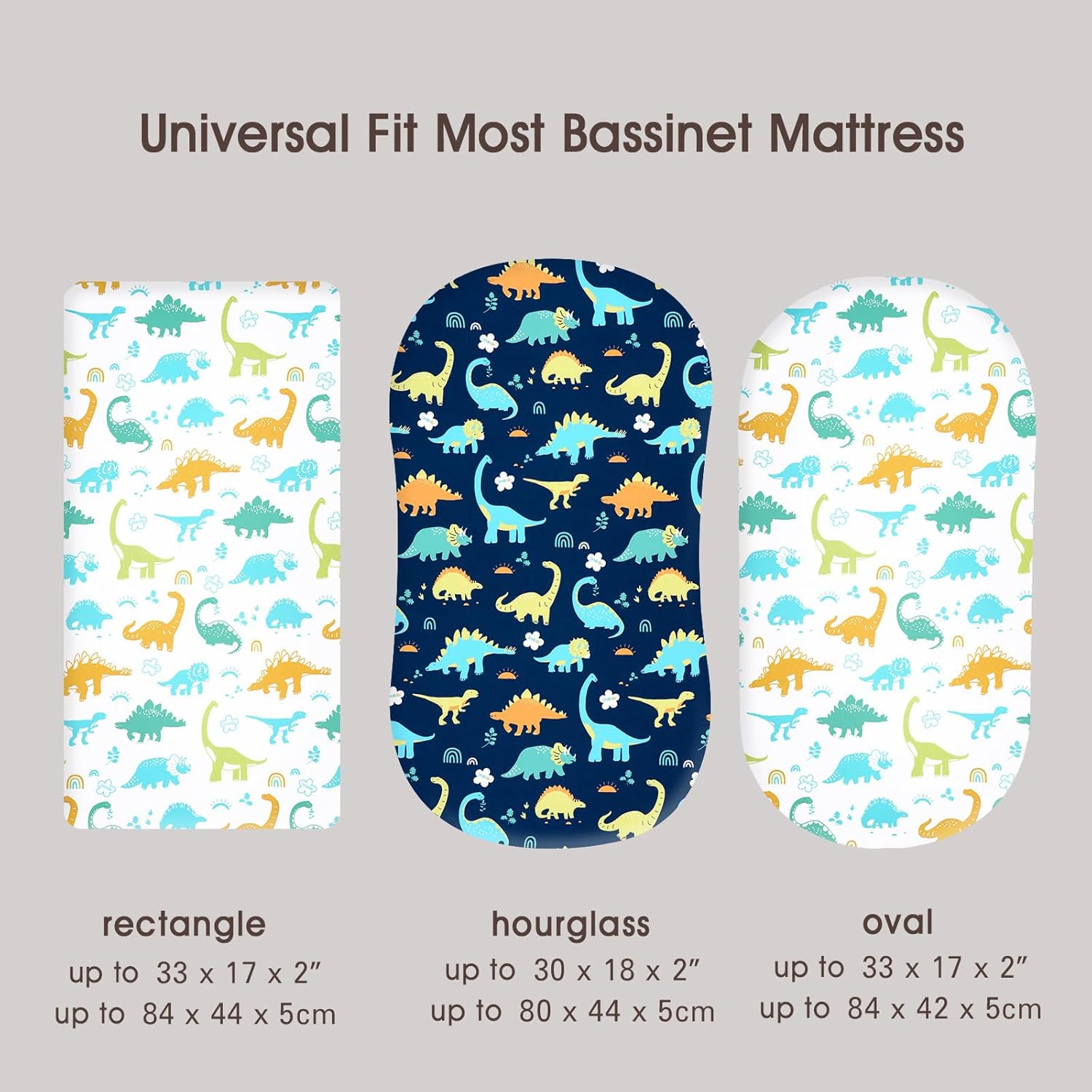 PHF Dinosaur Bassinet Sheet Set 2 Pack 1