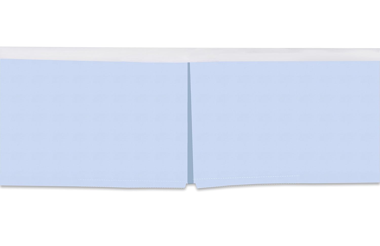 Bacati Blue Crib Bed Skirt with 13 Inch Drop