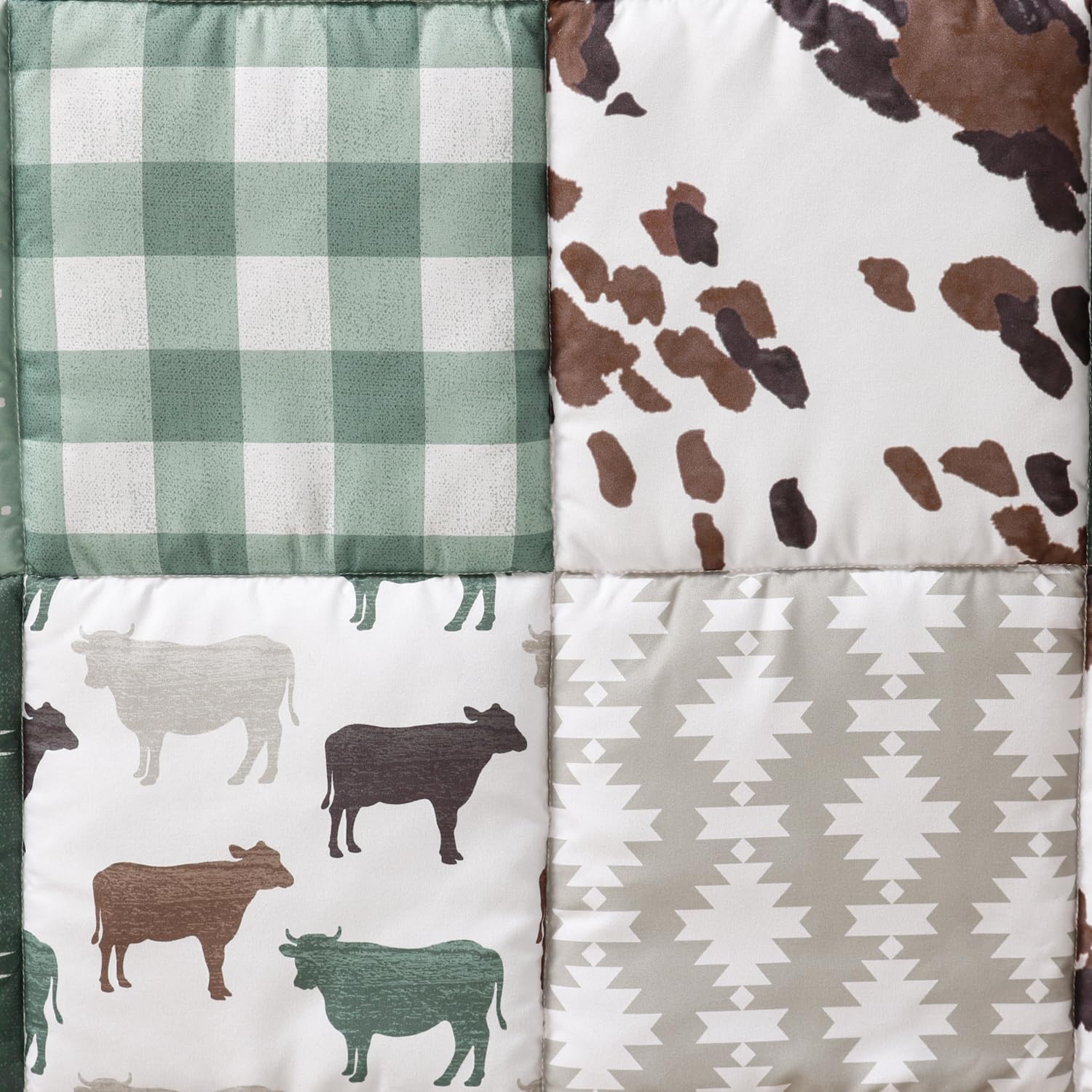 The Peanutshell 3 Piece Crib Bedding Set for Boys Girls