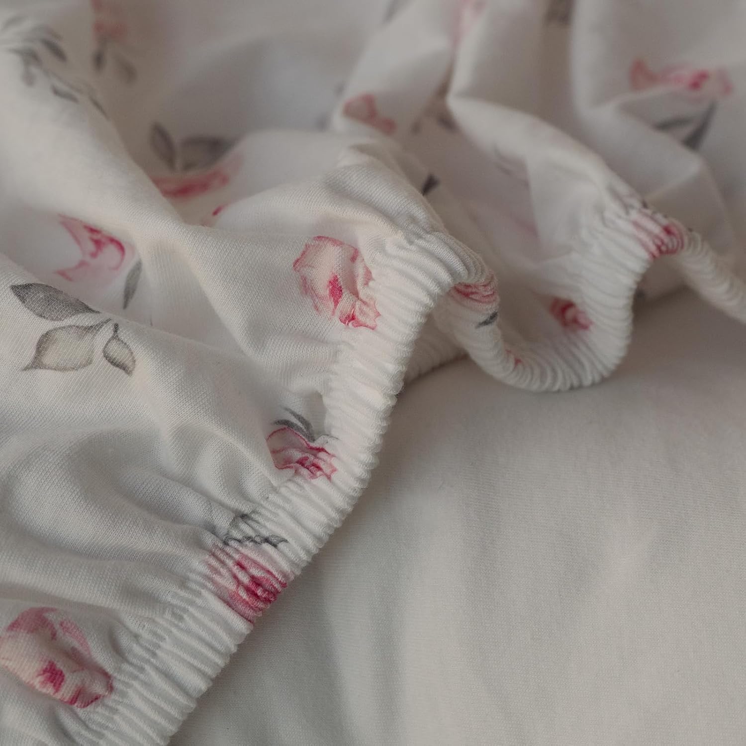 GLLQUEN Baby Bassinet Sheets 2 Pack Pink