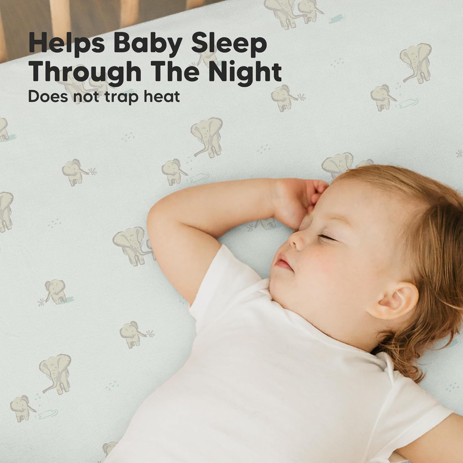 KeaBabies 2-Pack Mini Crib Sheets Fitted 38x26