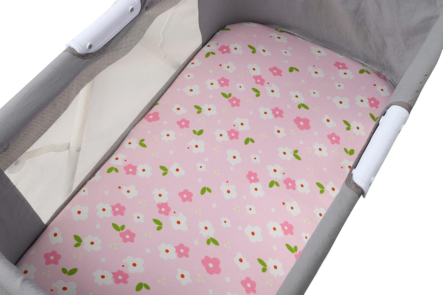 Onacosht Bassinet Sheets Set 3 Pack Pink Floral