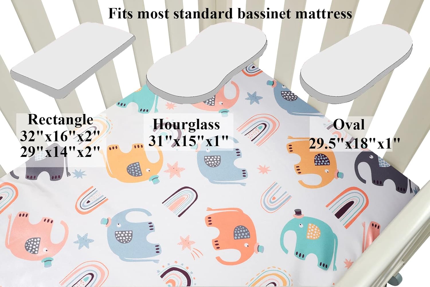Ultra Soft Satin Bassinet Sheet Set 2 Pack 1