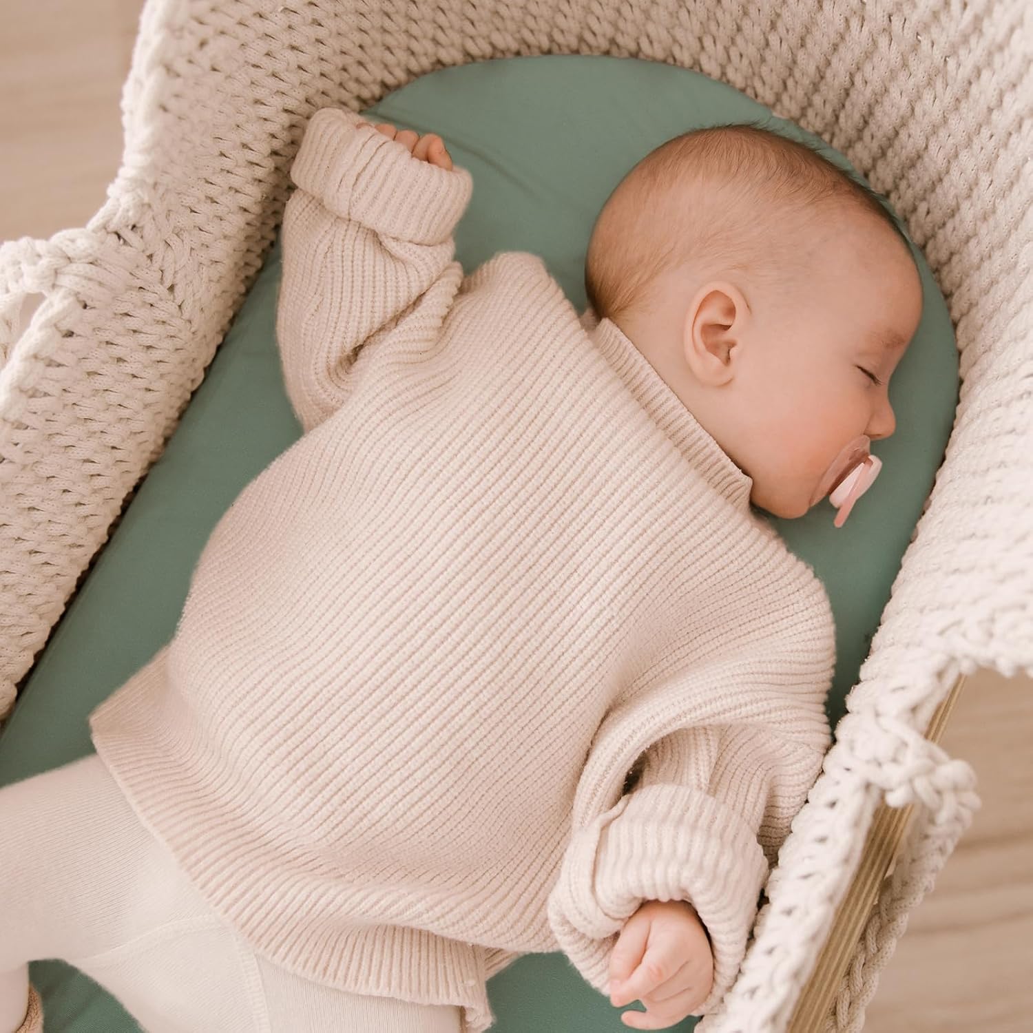 Yoofoss Bassinet Sheets 3-Pack Fitted Set