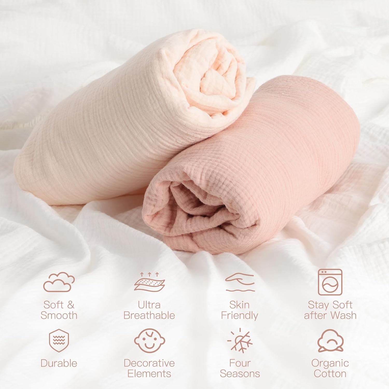 Amrcbb Baby Organic Fitted Crib Sheets 2 Pack