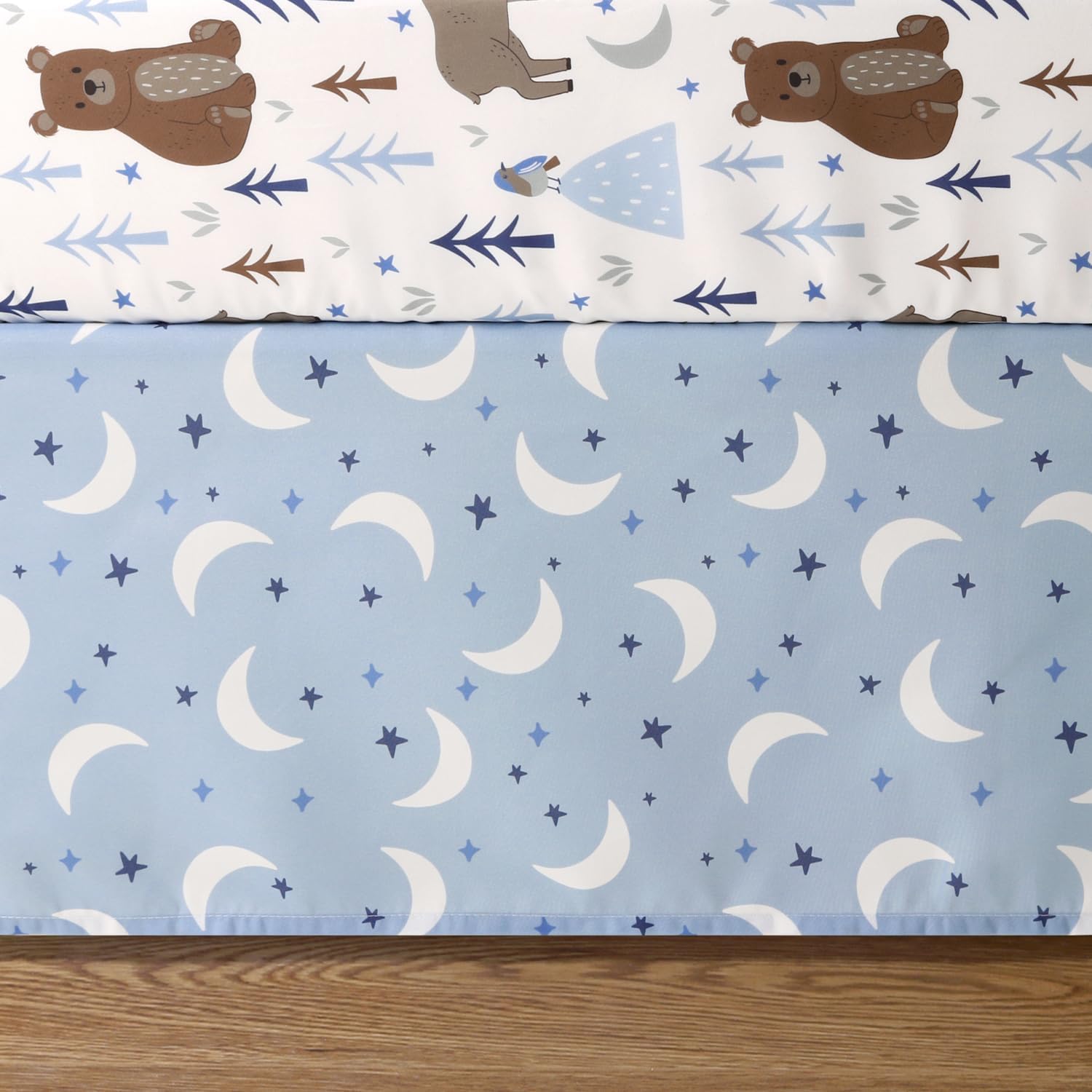 The Peanutshell 3 Piece Crib Bedding Set for Boys