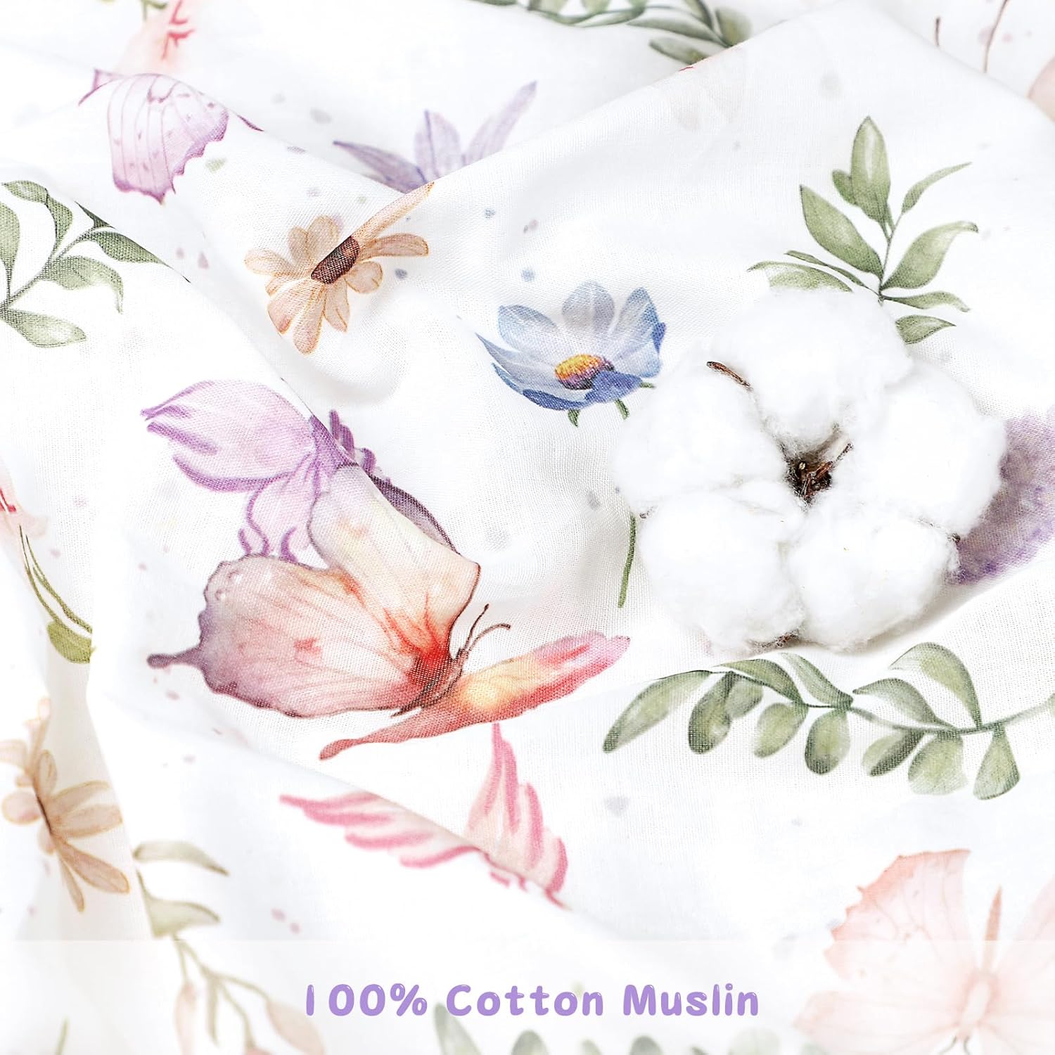 Pea Pod Muslin Bedding Set 3-Piece for Baby Toddler