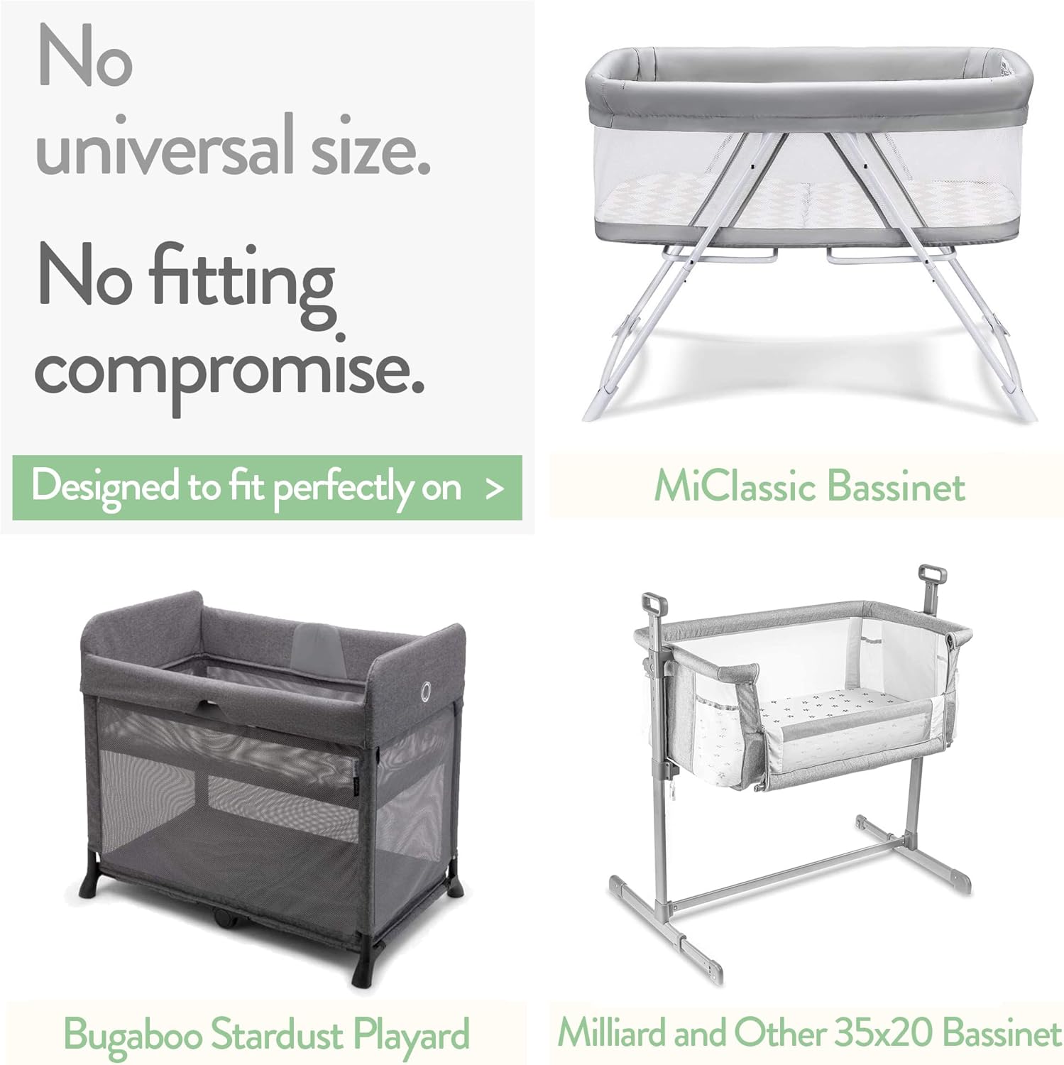 Joey Joan Bedside Sleeper Bassinet Sheets 2 Pack 1