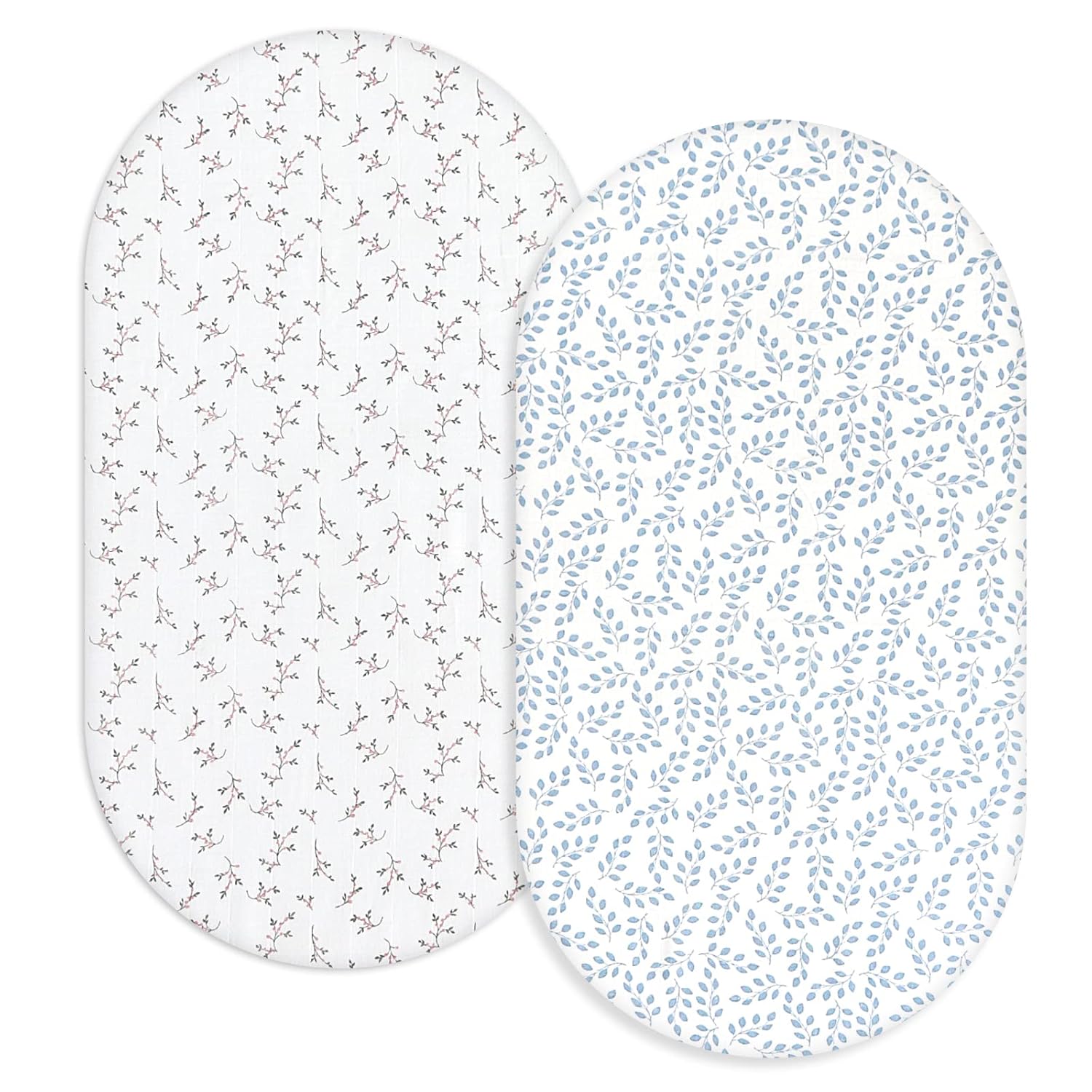Coldwind Muslin Bassinet Sheets 2 Pack - Soft Breathable