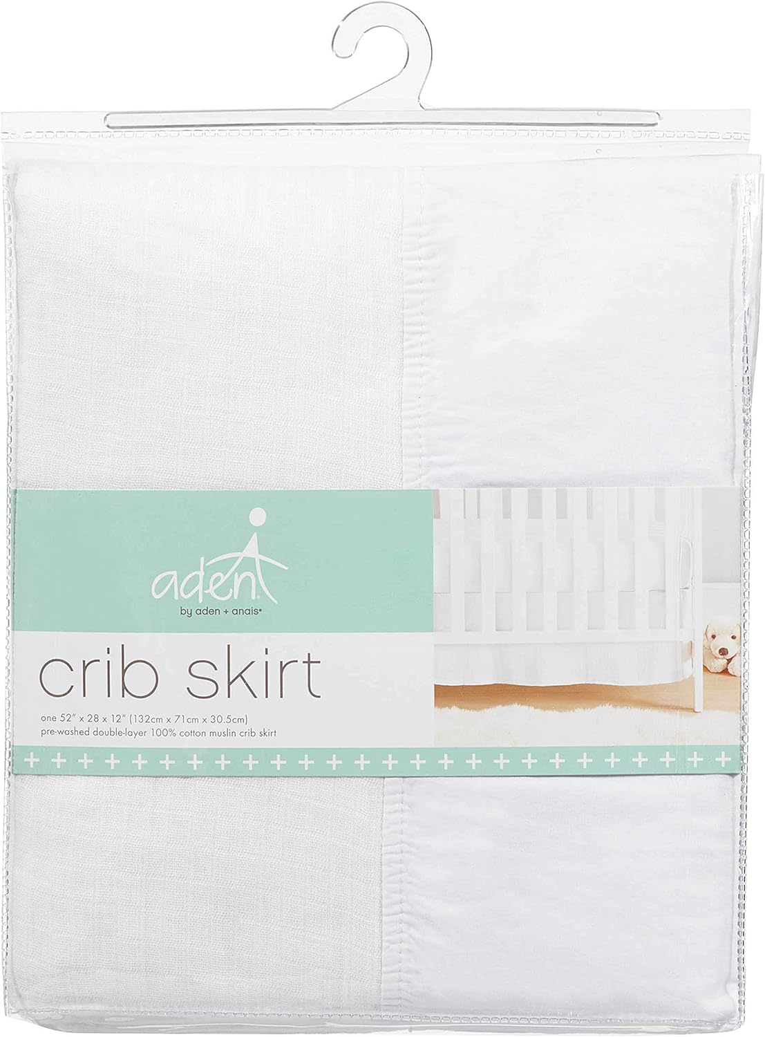 Aden by aden anais Crib Skirt White