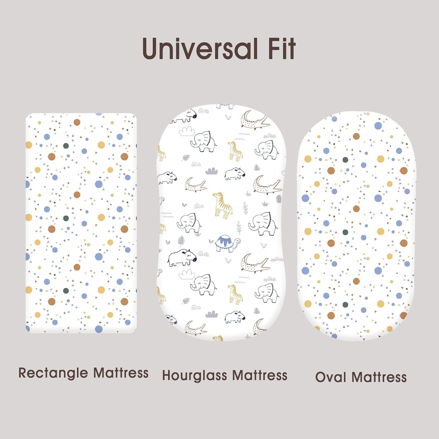 PHF 100 Cotton Bassinet Sheets 2 Pack - Woodland Animals