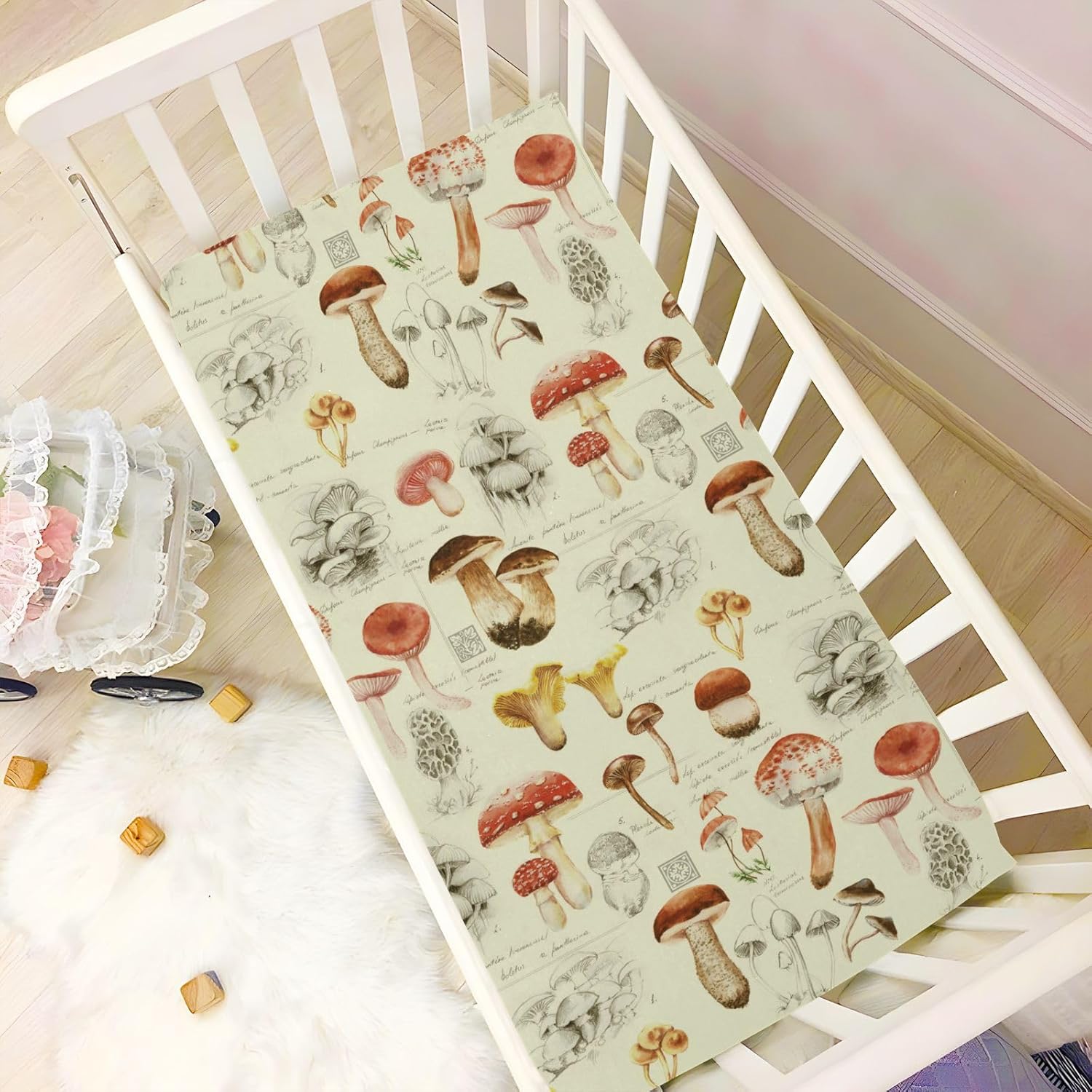 SHJI Baby Crib Sheet with Elastic Band for Boys and Girls