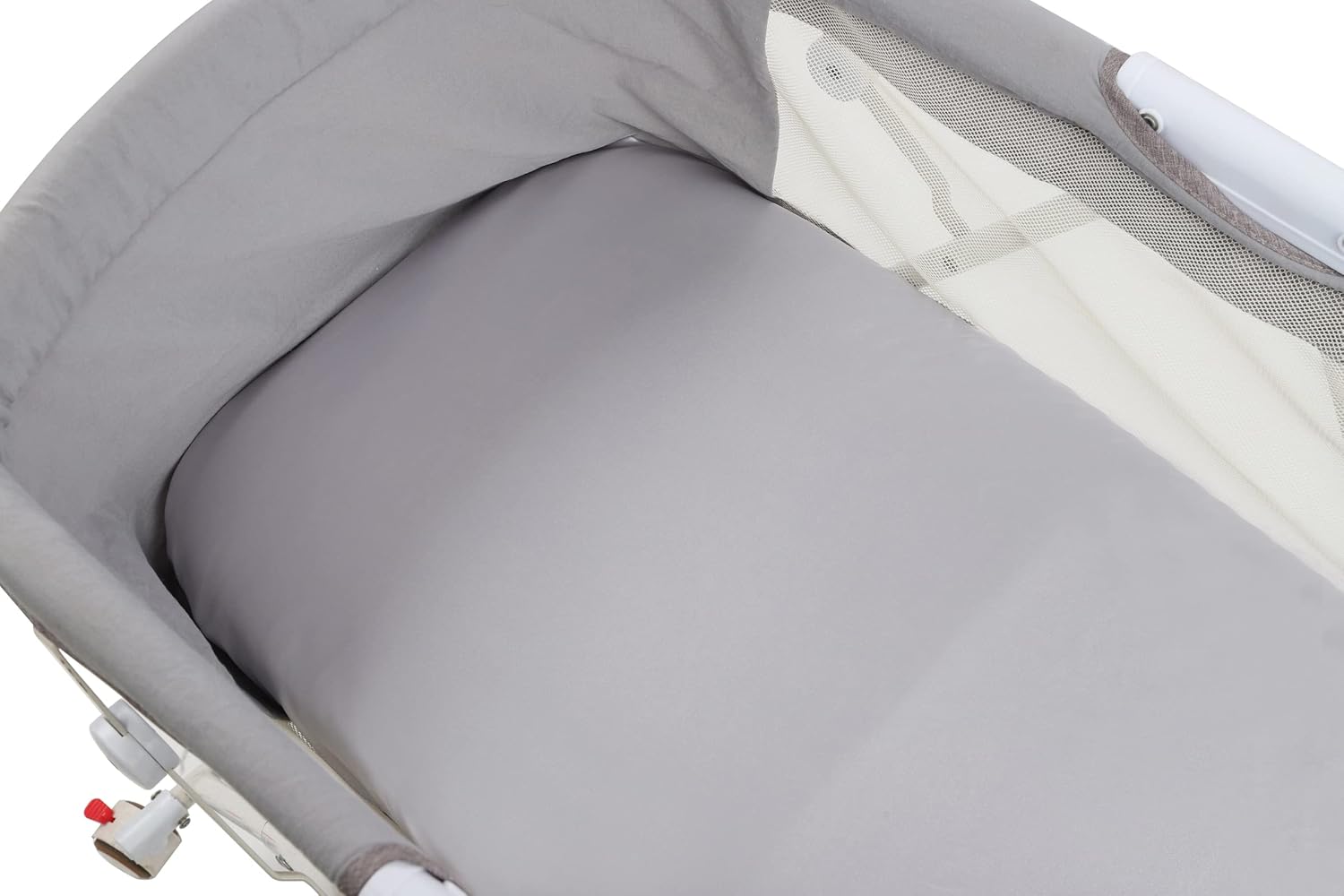 Satin Bassinet Sheet Set 2 Pack Ultra Soft Lt Grey Pink