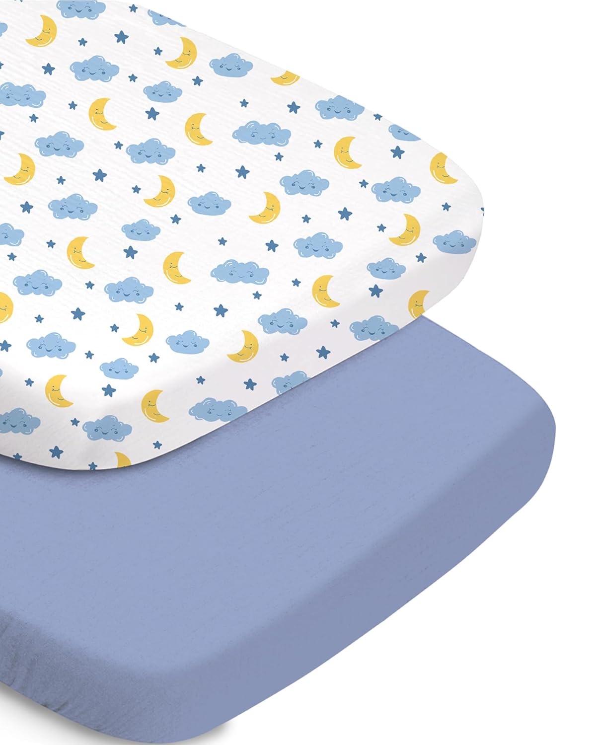 TOTCHILL Baby Bassinet Sheets 2-Pack Set