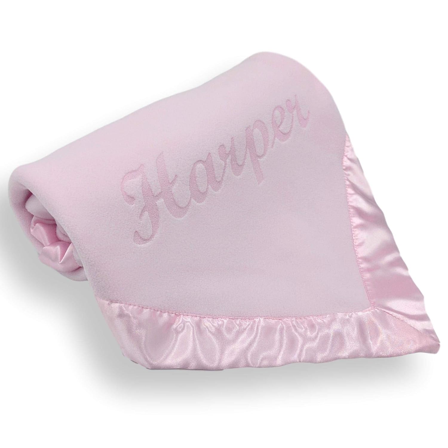 Custom Catch Personalized Baby Blanket - Pink Name Gift