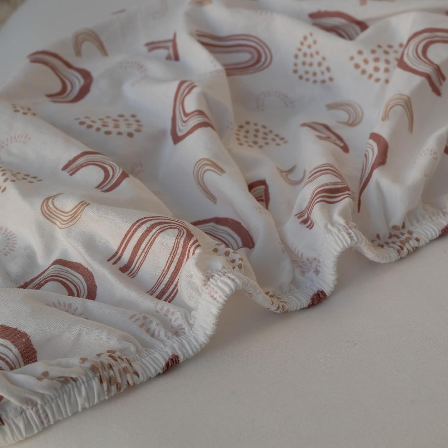 GLLQUEN Baby Bassinet Sheets 2 Pack - 33x17 Khaki