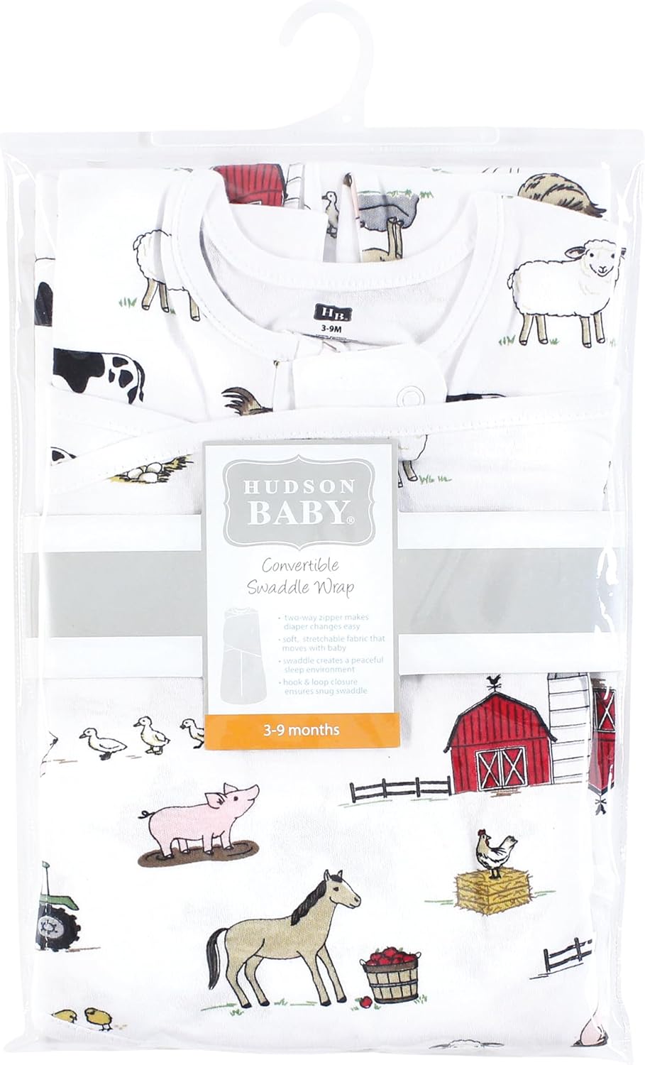 Hudson Baby Convertible Swaddle Sleep Sack Unisex