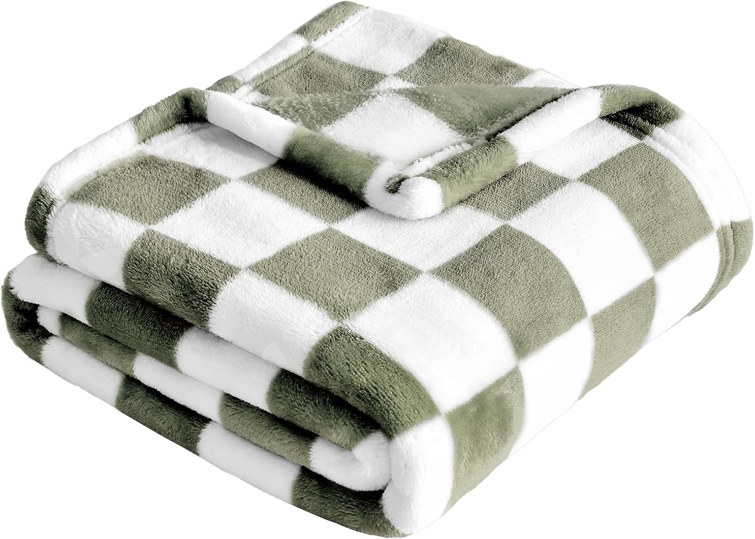 Yurhap Checkered Baby Blanket - Dark Olive 30x40