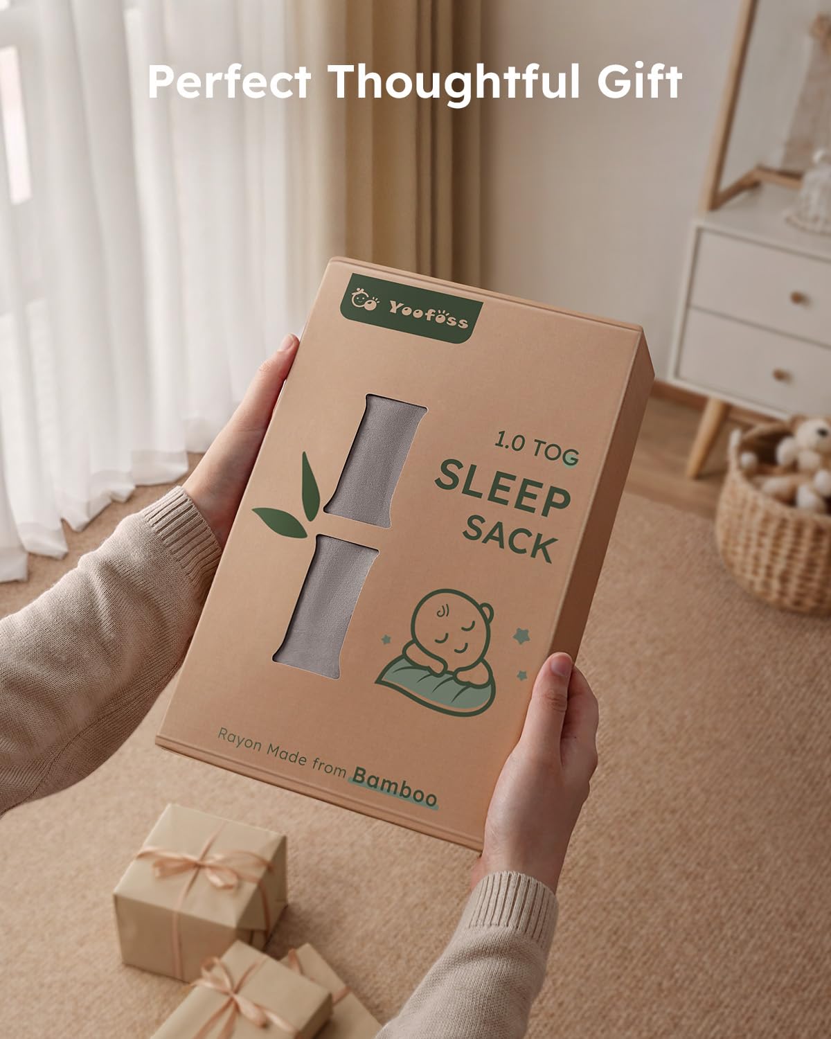 Yoofoss Bamboo Rayon Baby Sleep Sack 6-12 Months 10 Tog 1