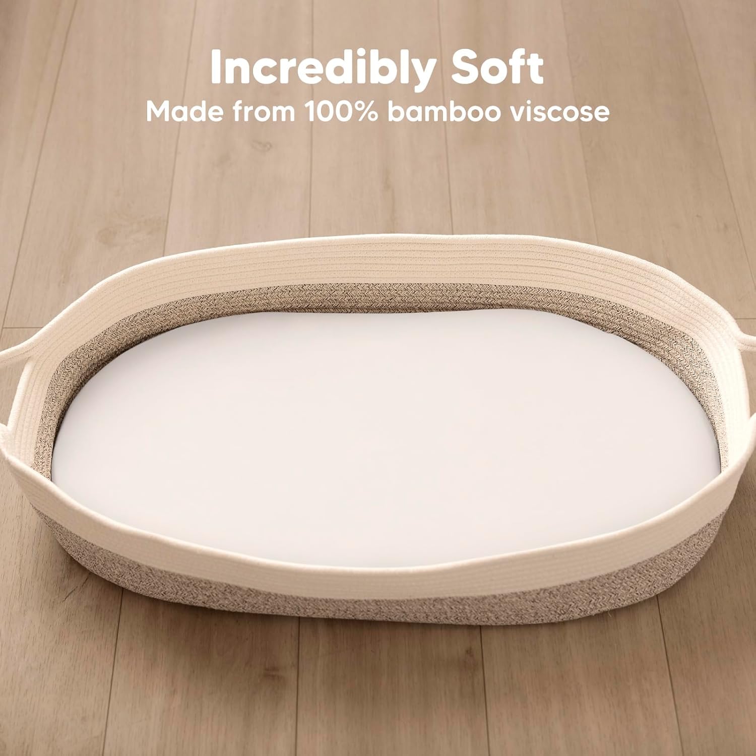 2-Pack Bamboo Bassinet Sheets for Baby Sleep Comfort