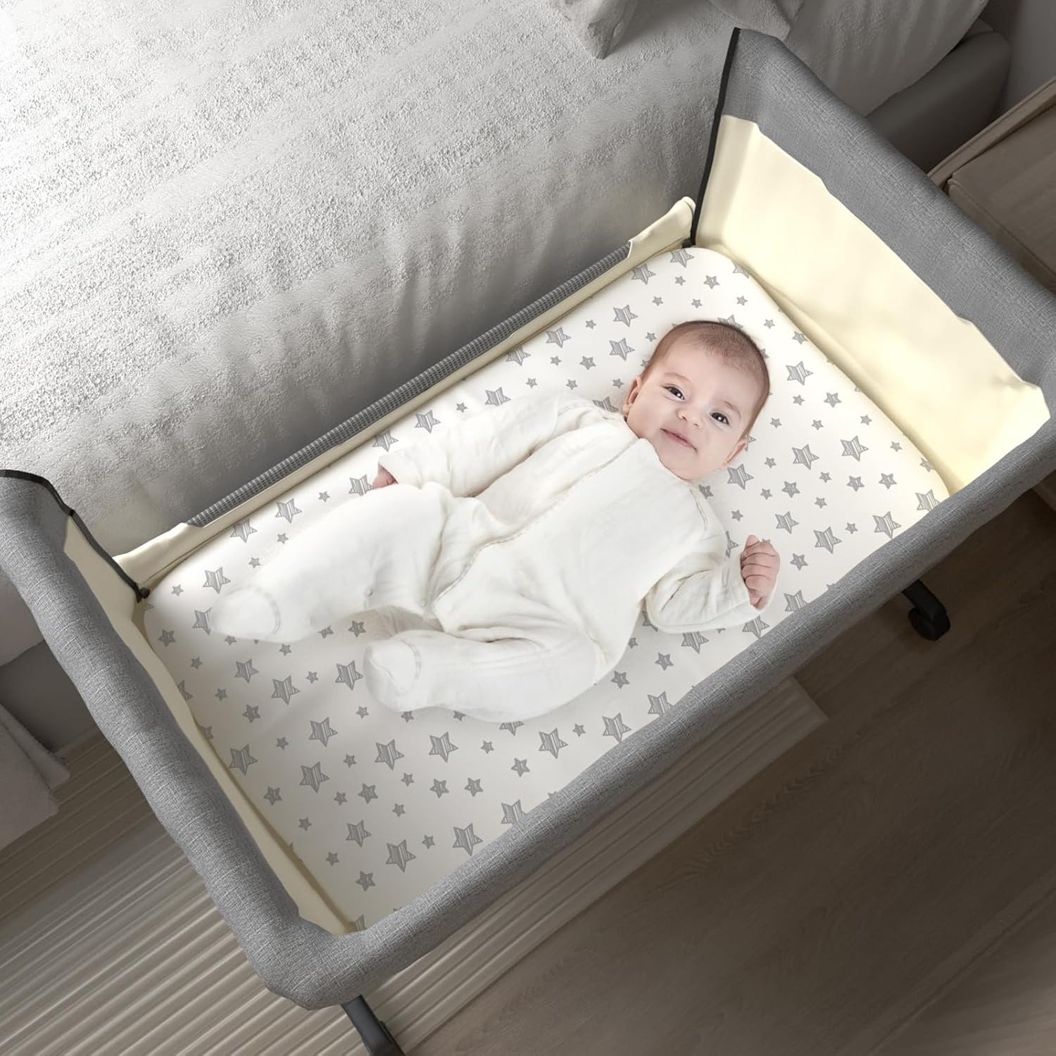 Moonsea Bassinet Sheets 4 Pack 33 x 20 Pink 1