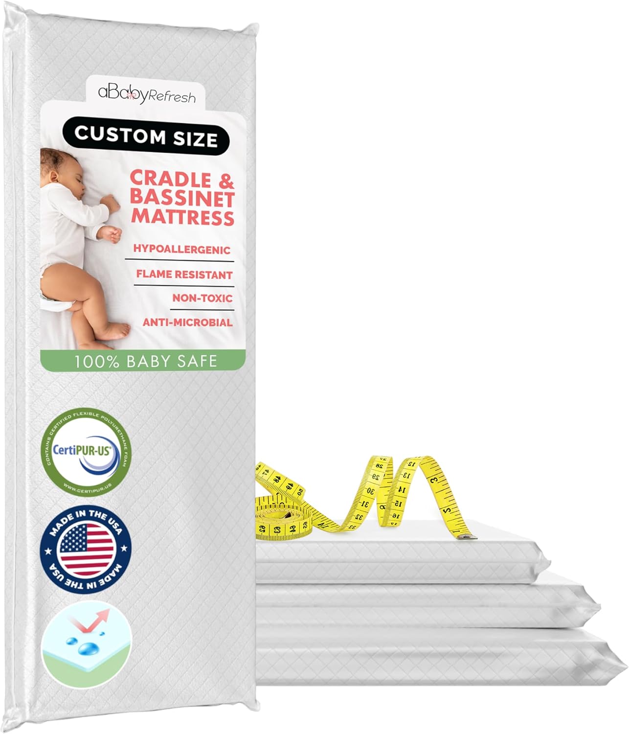 ABABY REFRESH Custom Size Cradle Baby Mattress