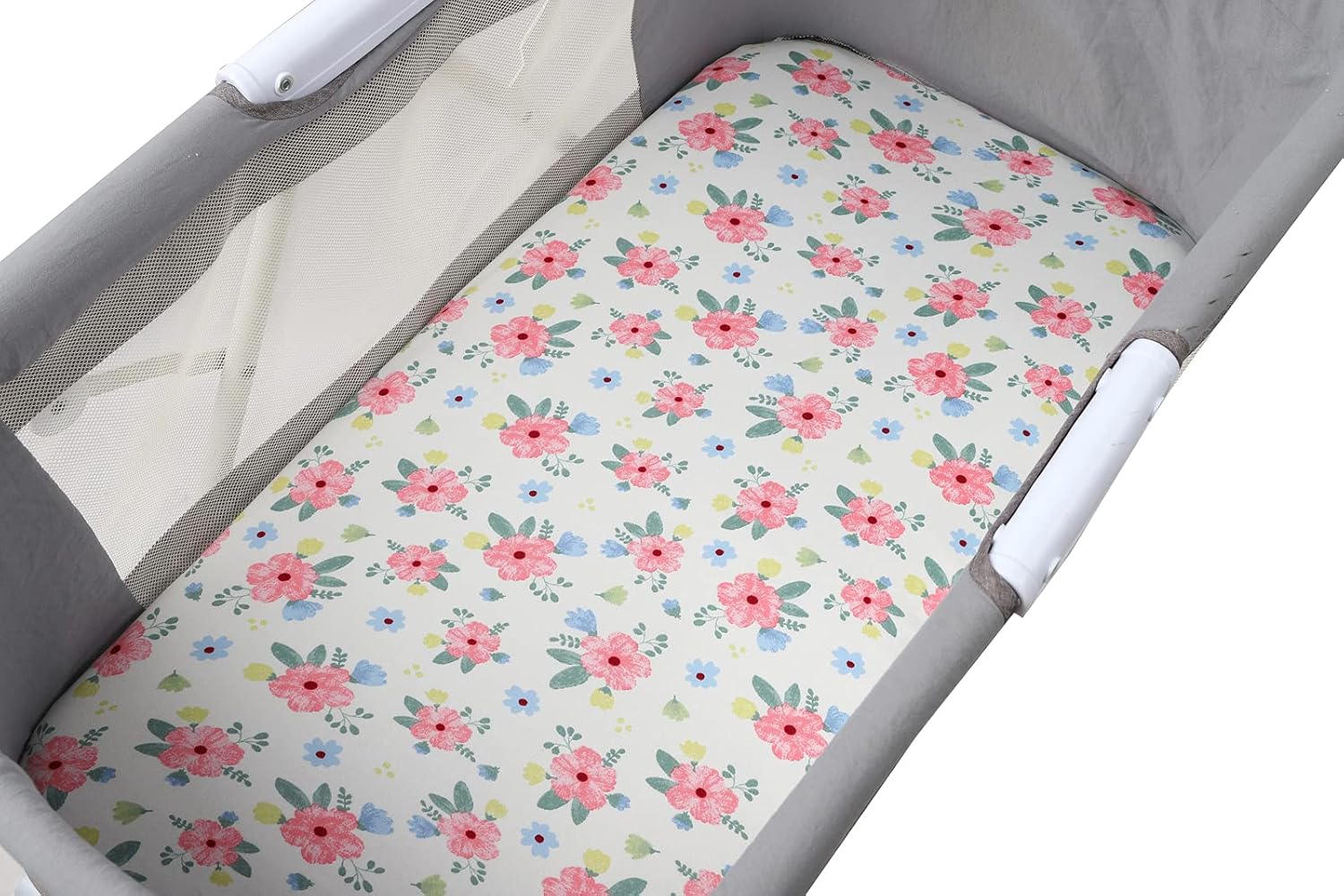 Onacosht Bassinet Sheets Set 3 Pack Pink Floral