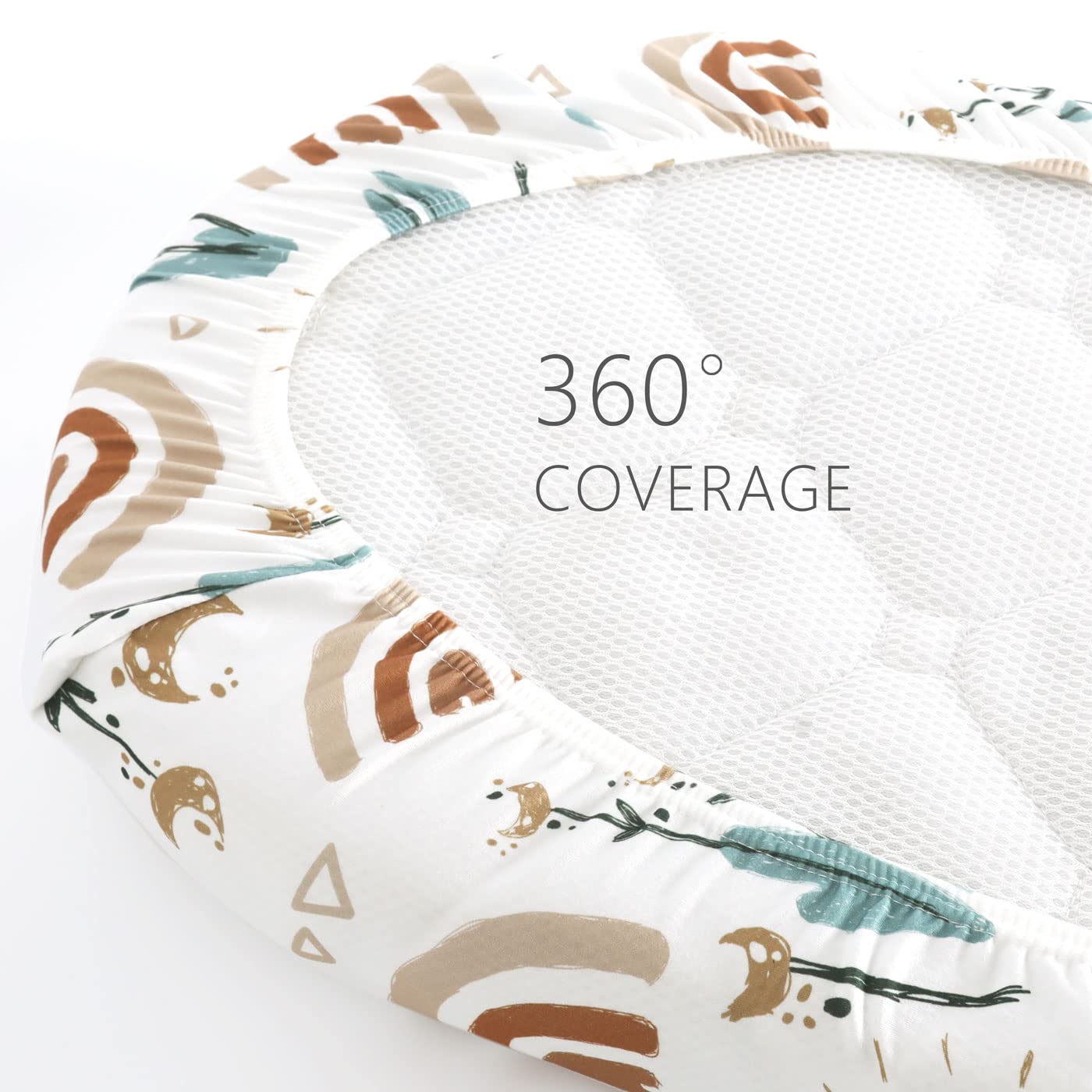 GRSSDER Ultra Soft Stretchy Bassinet Sheets Set 2 Pack