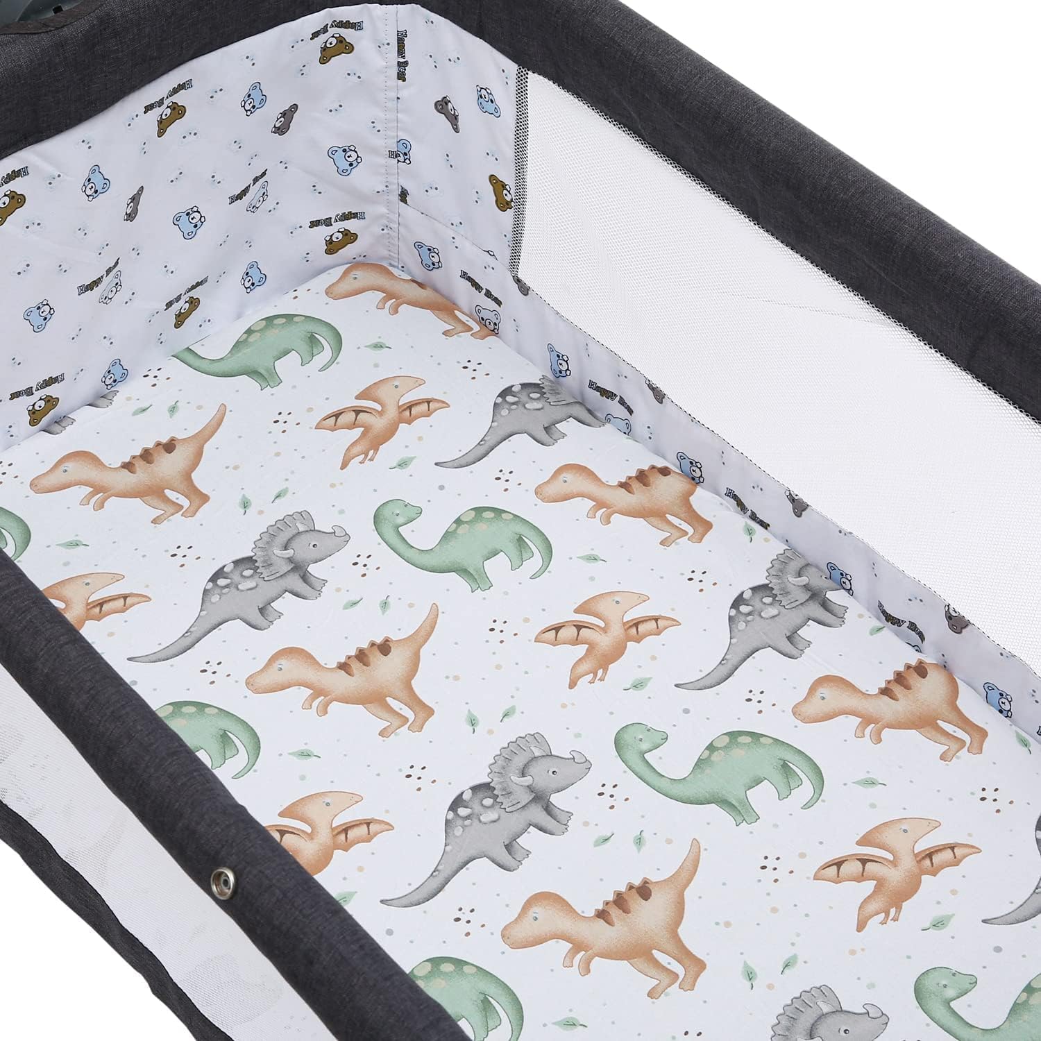 Tontukatu 4 Pack Bassinet Fitted Sheets 18x36 Inch
