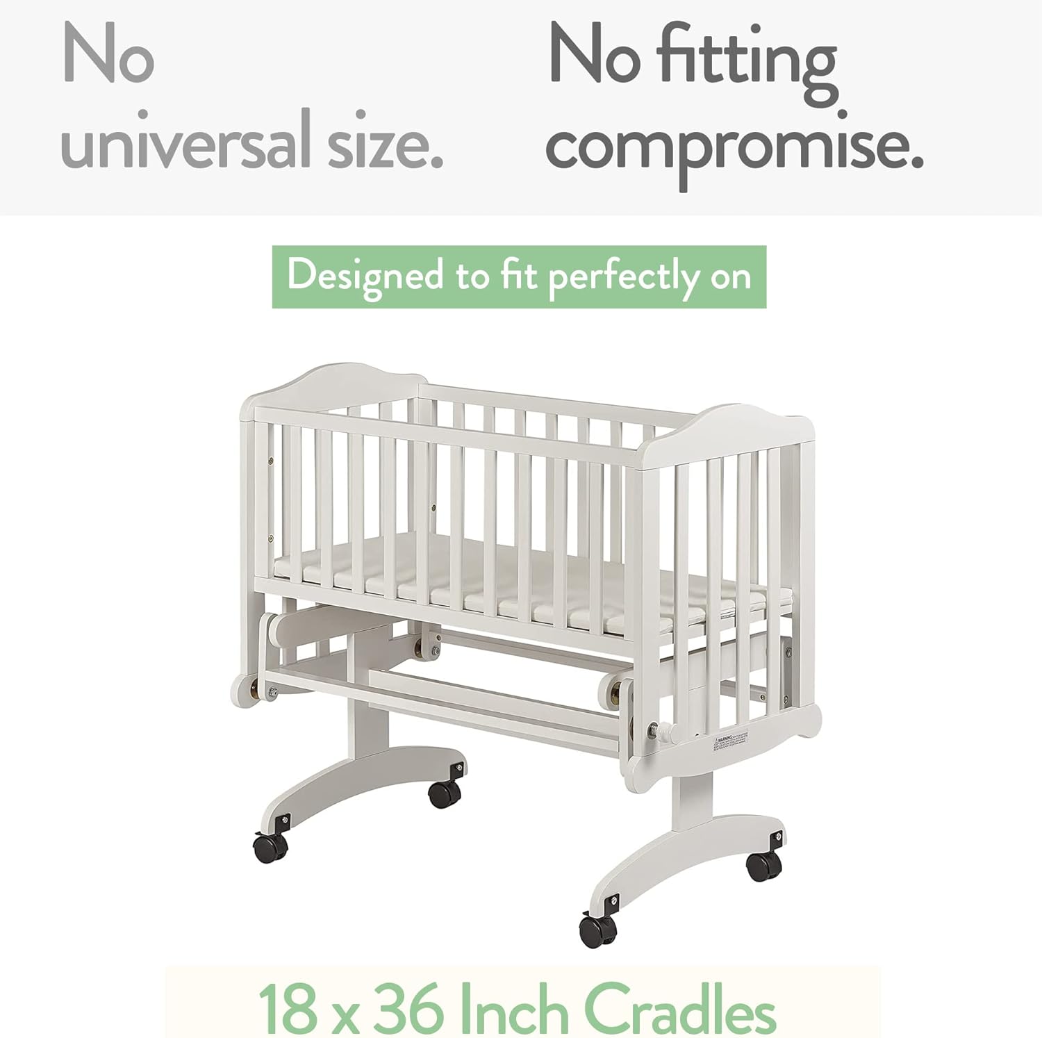 Joey Joan Cradle Sheets Fitted 18x36 Inch 2 Pack