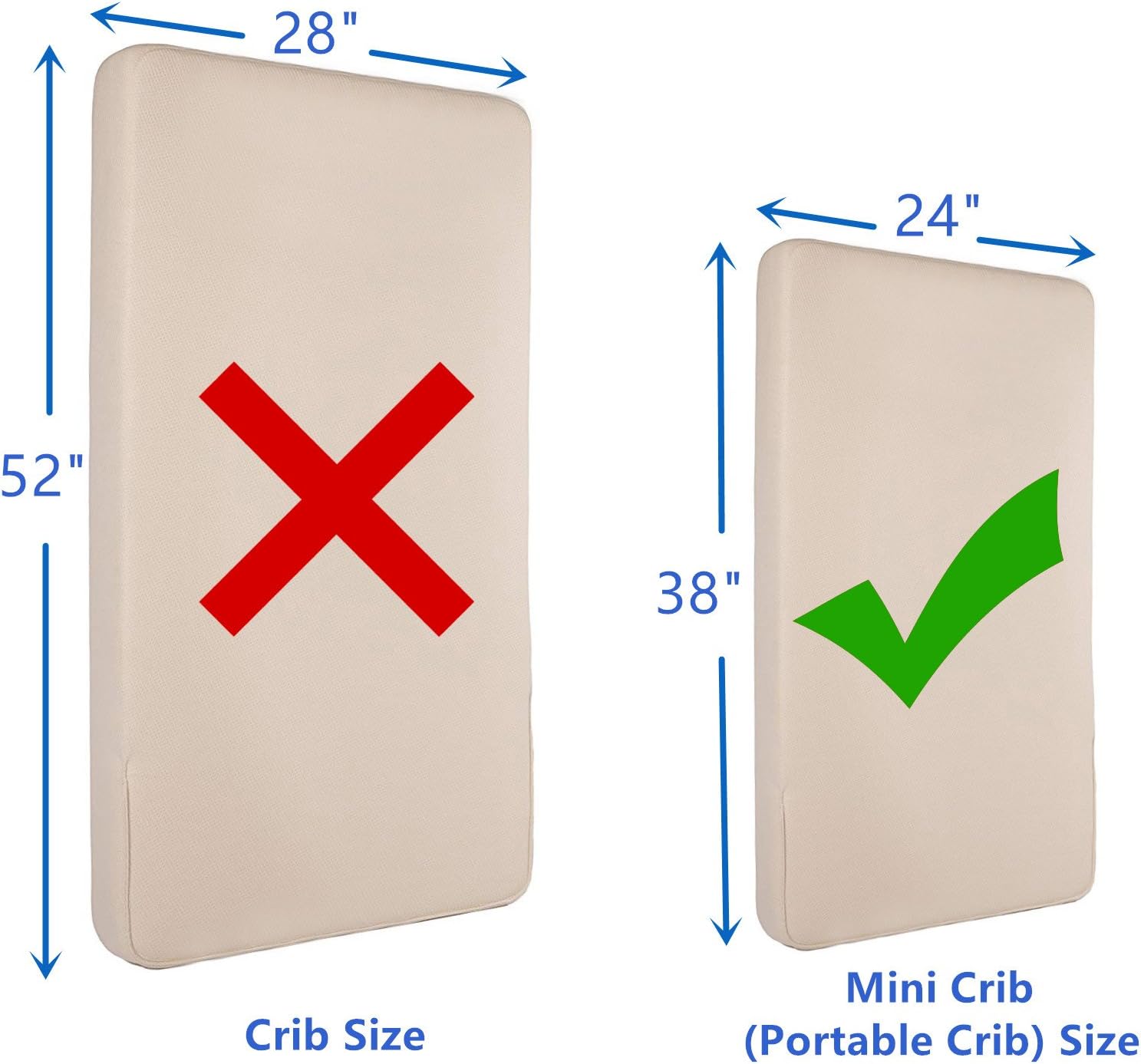 TL Care 100 Cotton Mini Crib Sheet 38x24