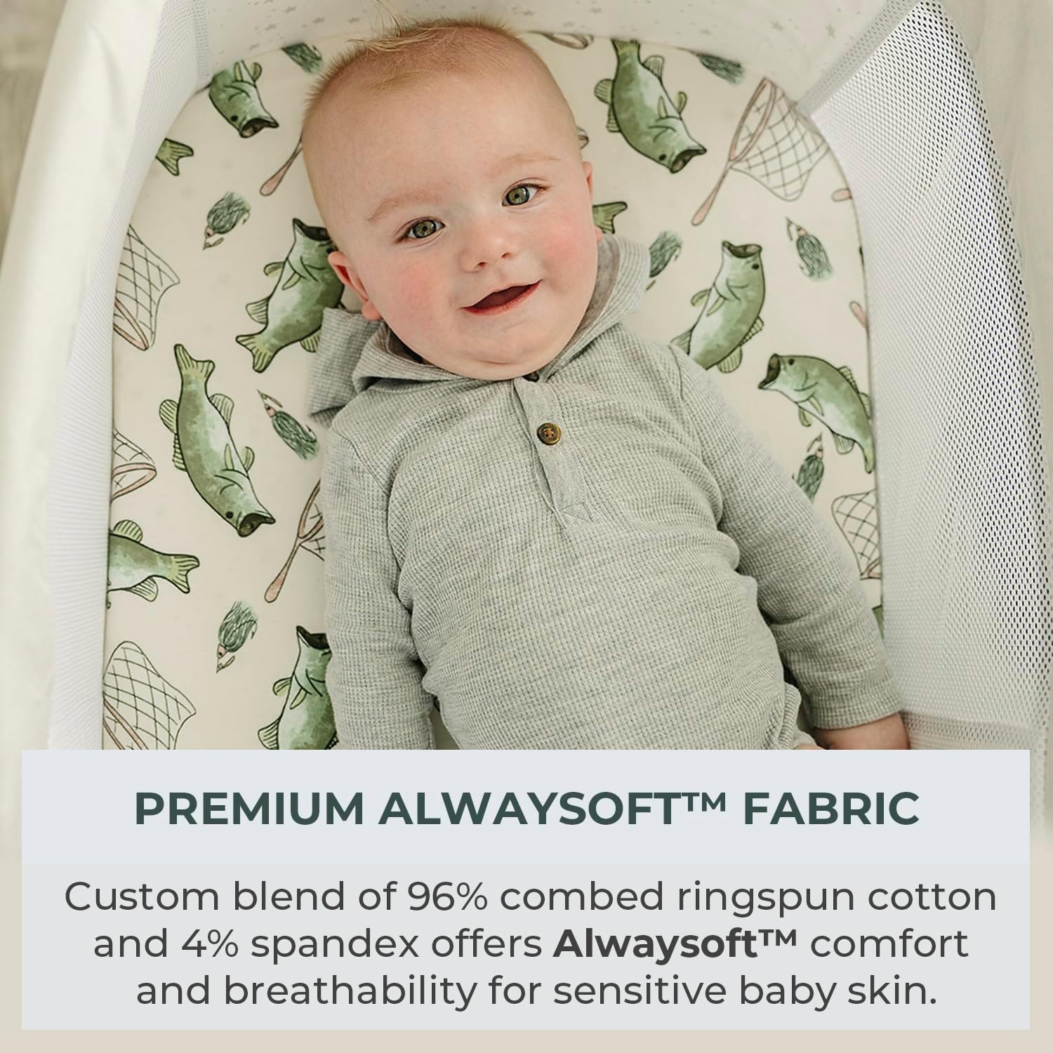 Pobibaby 2 Pack Bassinet Sheets Cotton 33x20