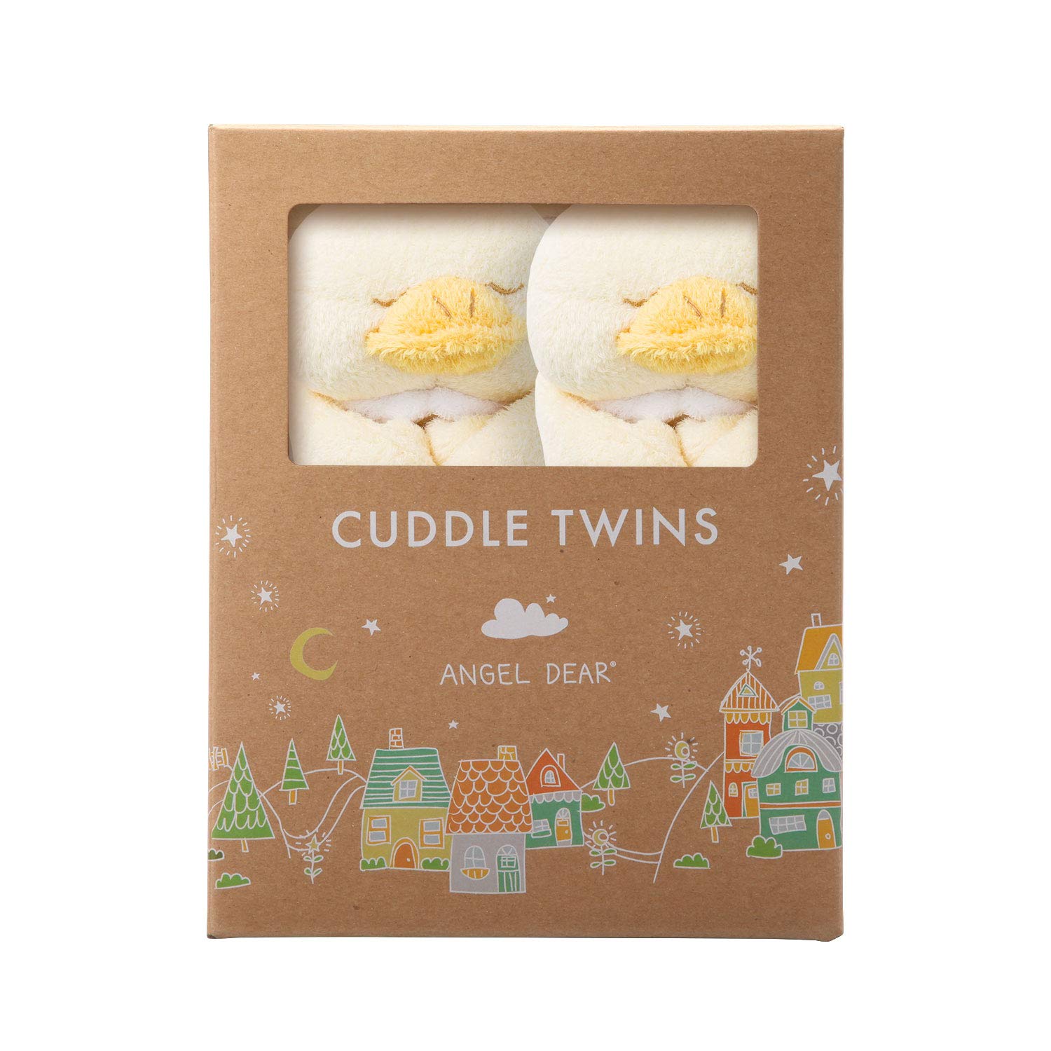 Angel Dear Yellow Duck Cuddle Twins Blankie Set