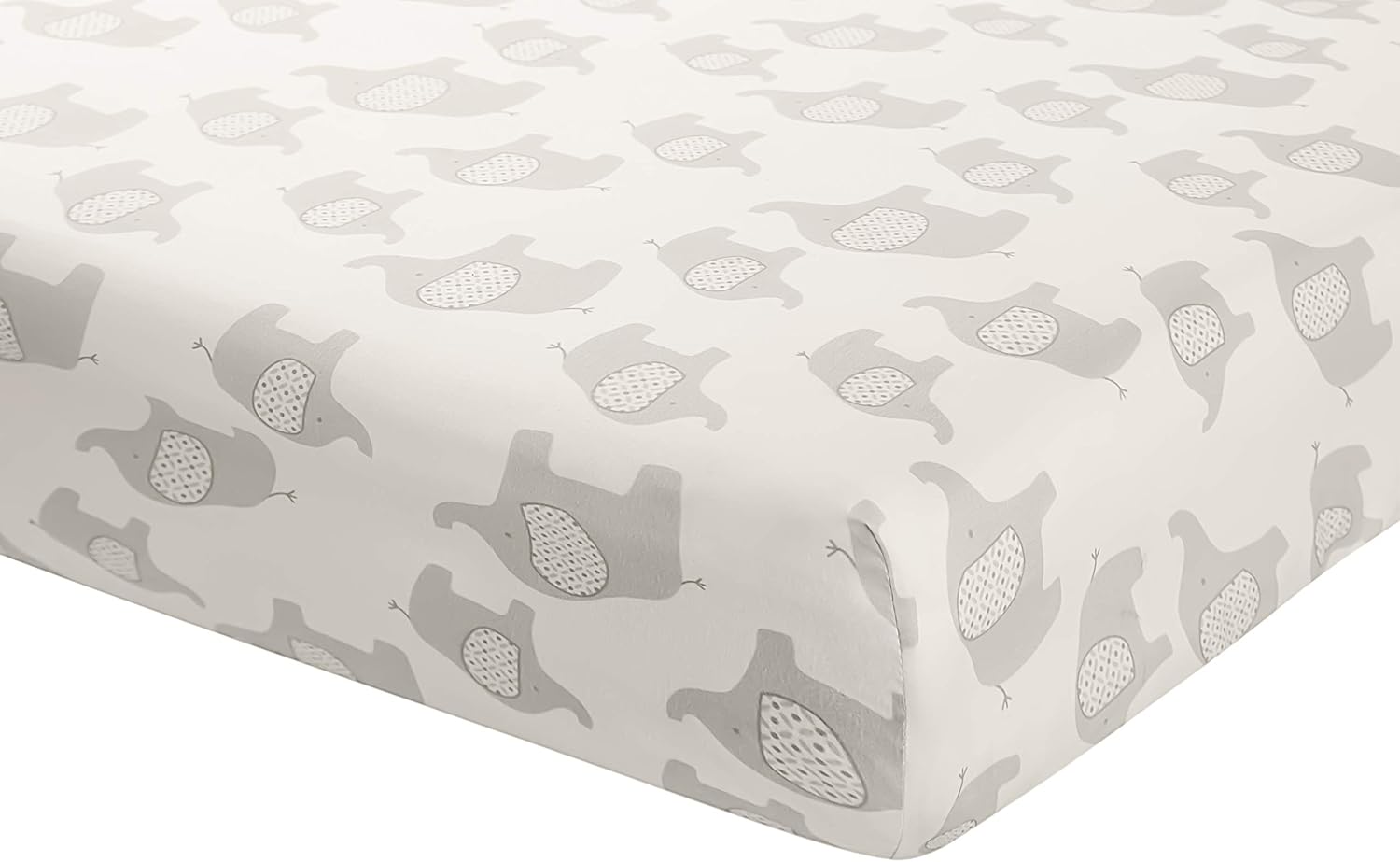 La Premura 3-Piece Crib Bedding Set Gray Elephant Puppy Design