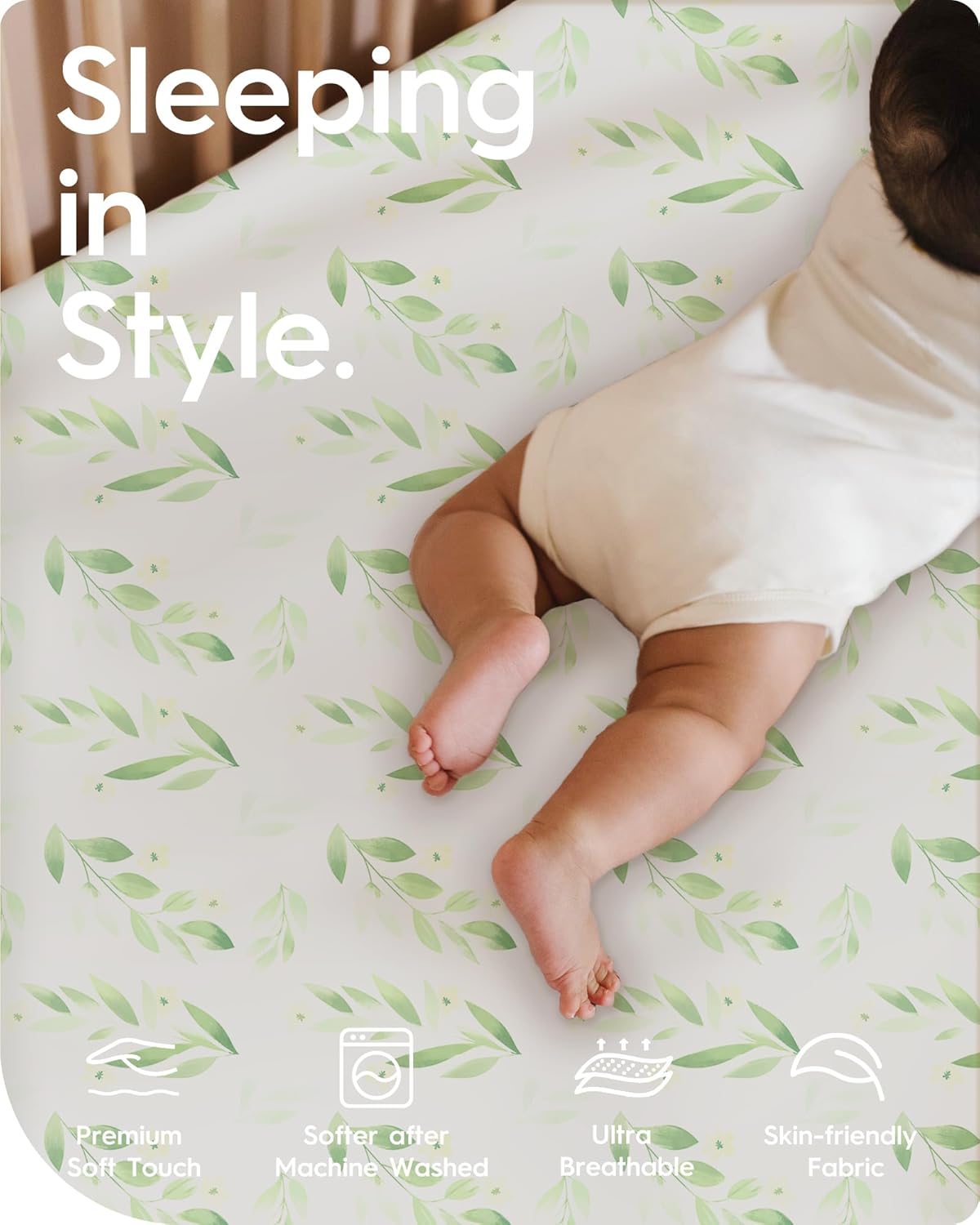TotBasic Pack N Play Sheets Fitted - 2 Pack