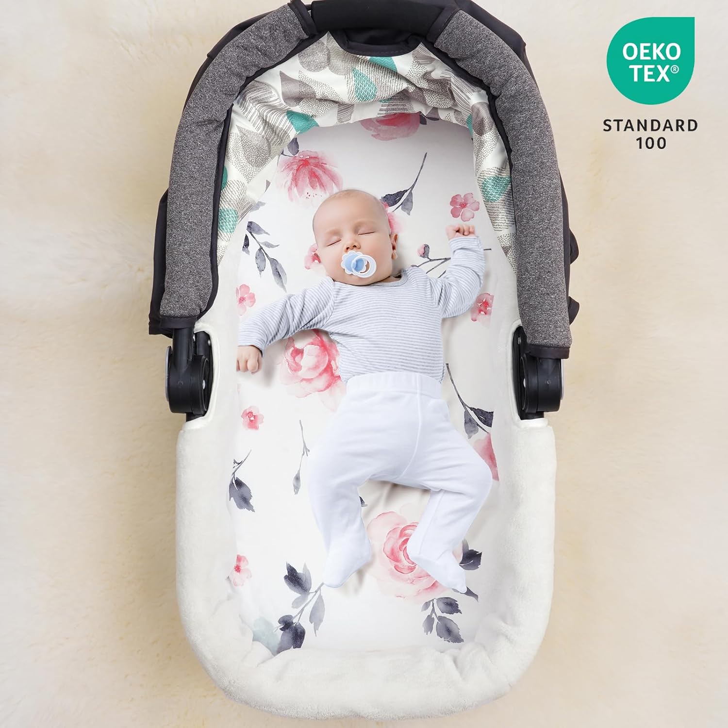 Davids Kids 3 Pack Bassinet Sheets with Floral Design