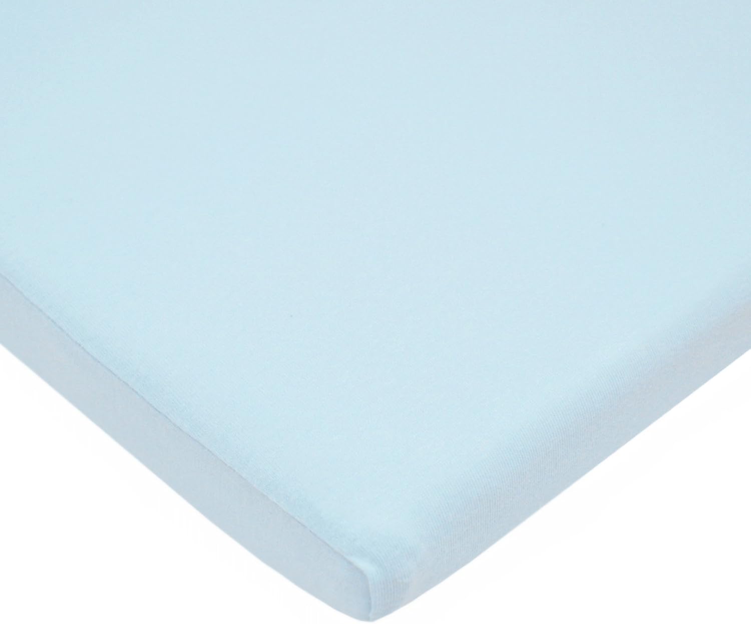TL Care Supreme Natural Cotton Cradle Sheet Blue 18 x 36