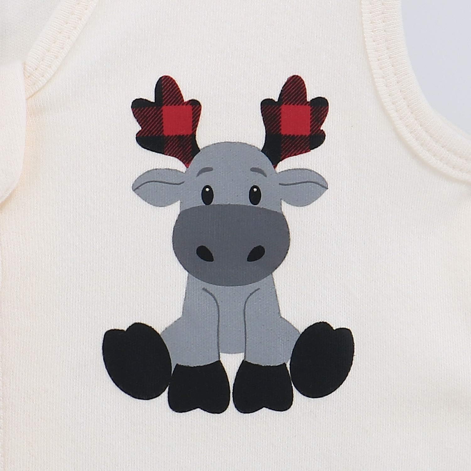 The Peanutshell Wearable Blanket Sleep Sack for Baby Woodland Moose Buffalo Plaid