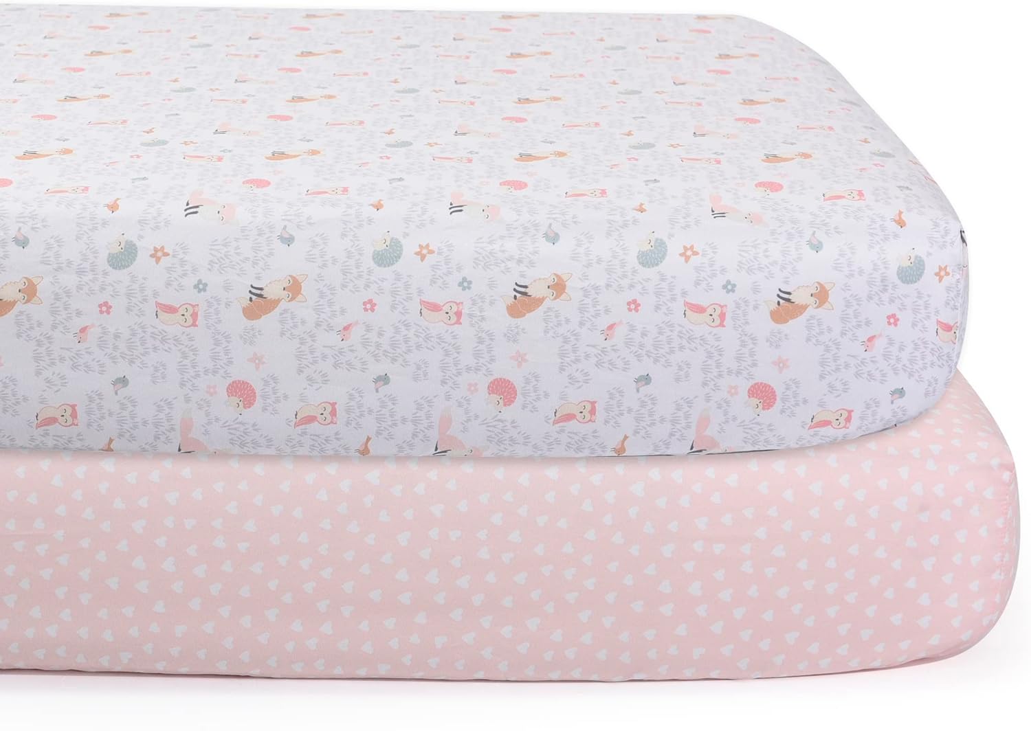 EXPRESSIONS 5 Piece Crib Bedding Set - Woodland Pink