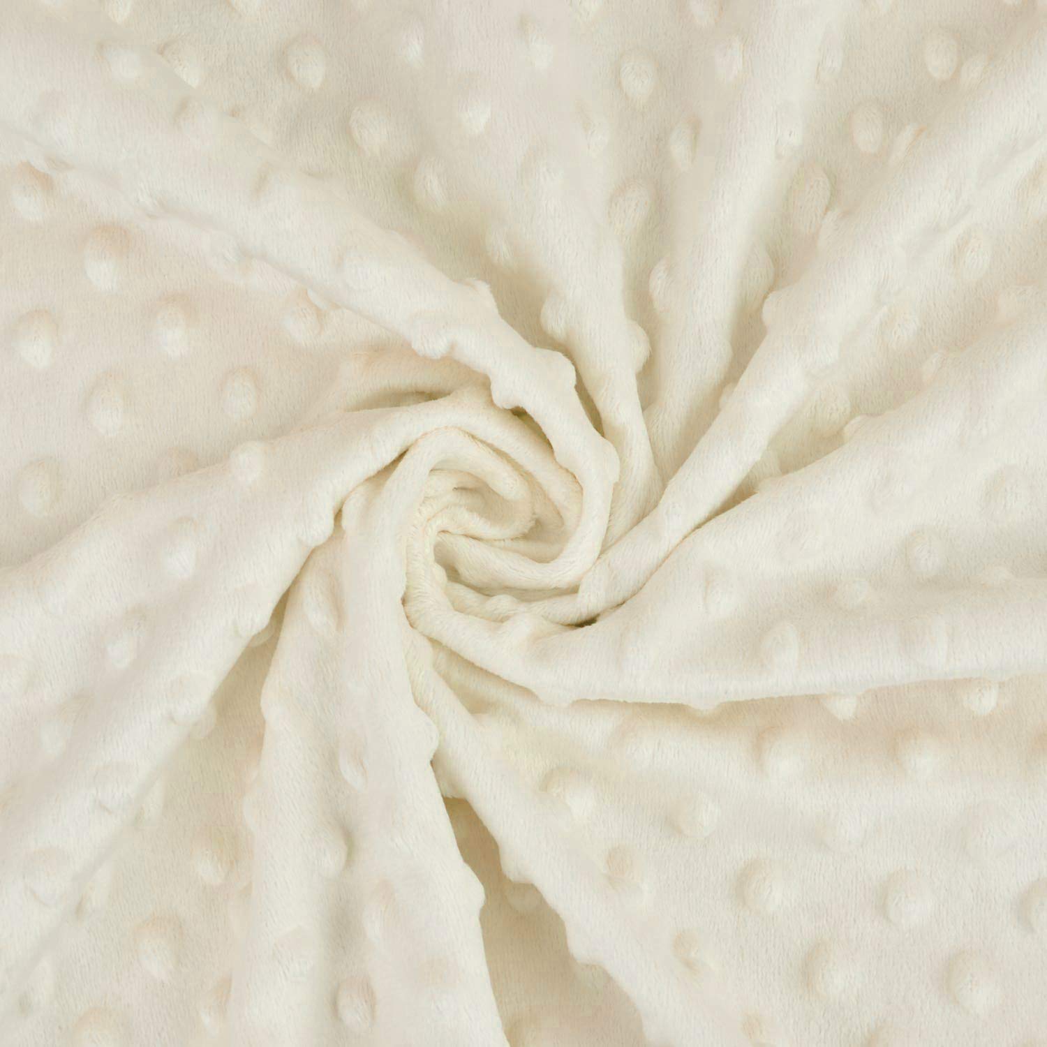 TL Care Minky Dot Chenille Toddler Bedding Set Cream