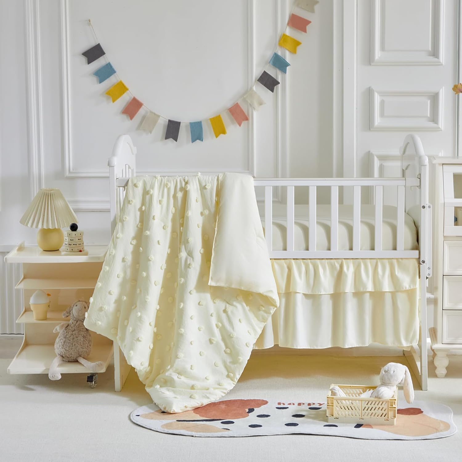 UOZZI BEDDING 3 Piece Crib Bedding Set