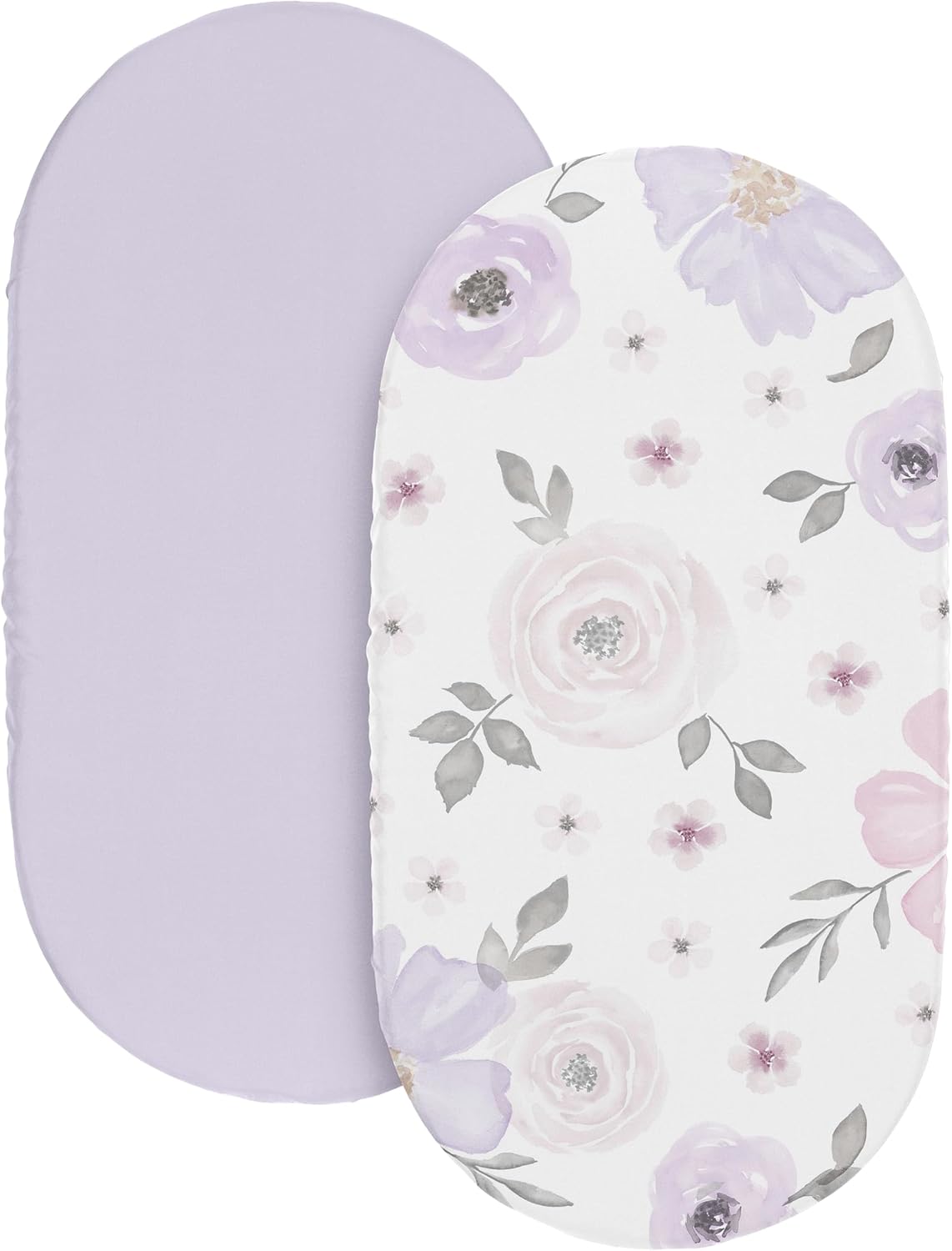 Sweet Jojo Designs Boho Floral Bassinet Sheet Set 2 Pack