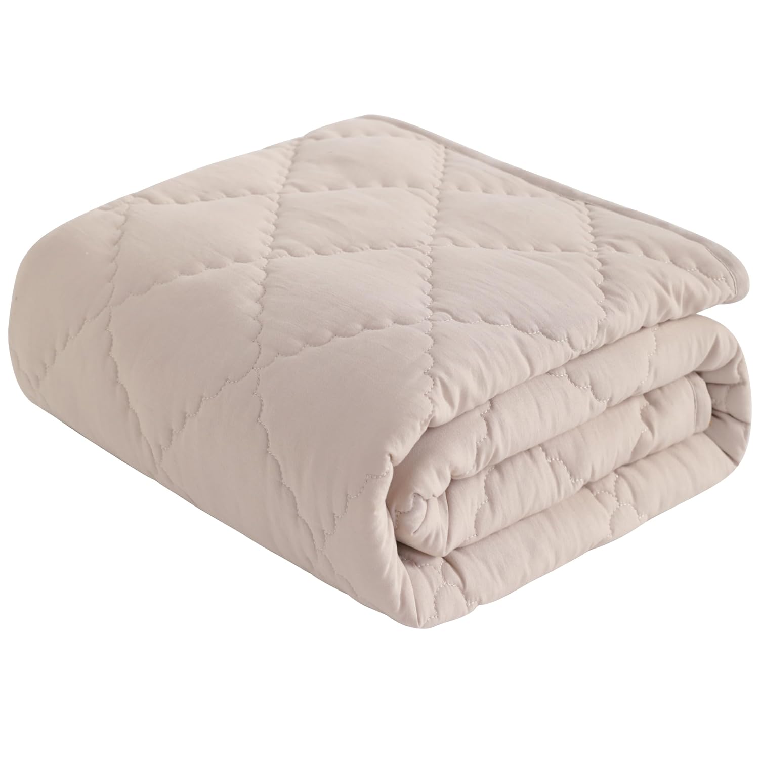 NTBAY Toddler Comforter Lightweight Warm Microfiber Quilt 39x47 Inches Taupe