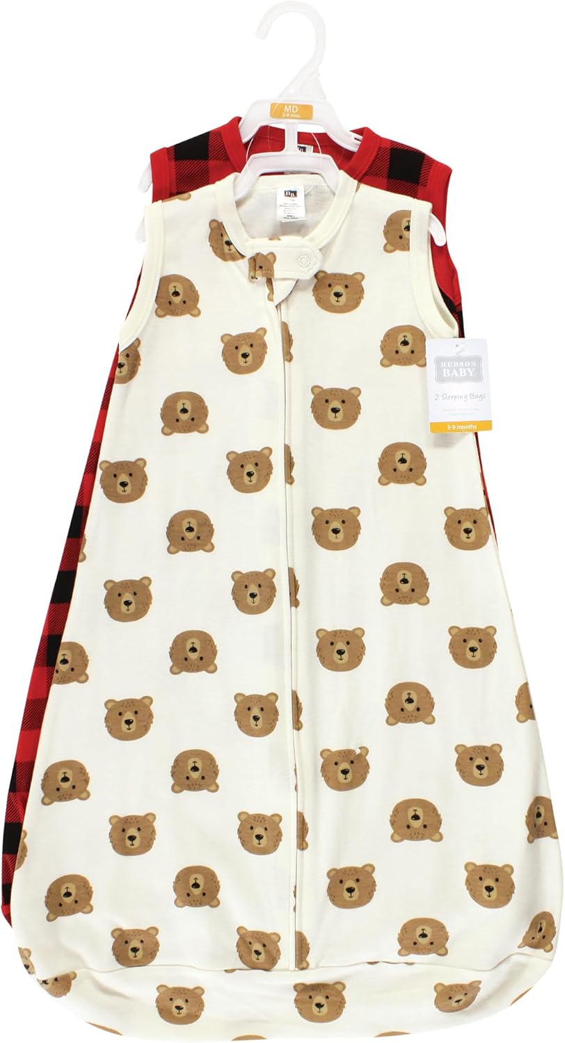 Hudson Baby Unisex Cotton Wearable Sleep Sack 3-9 Months